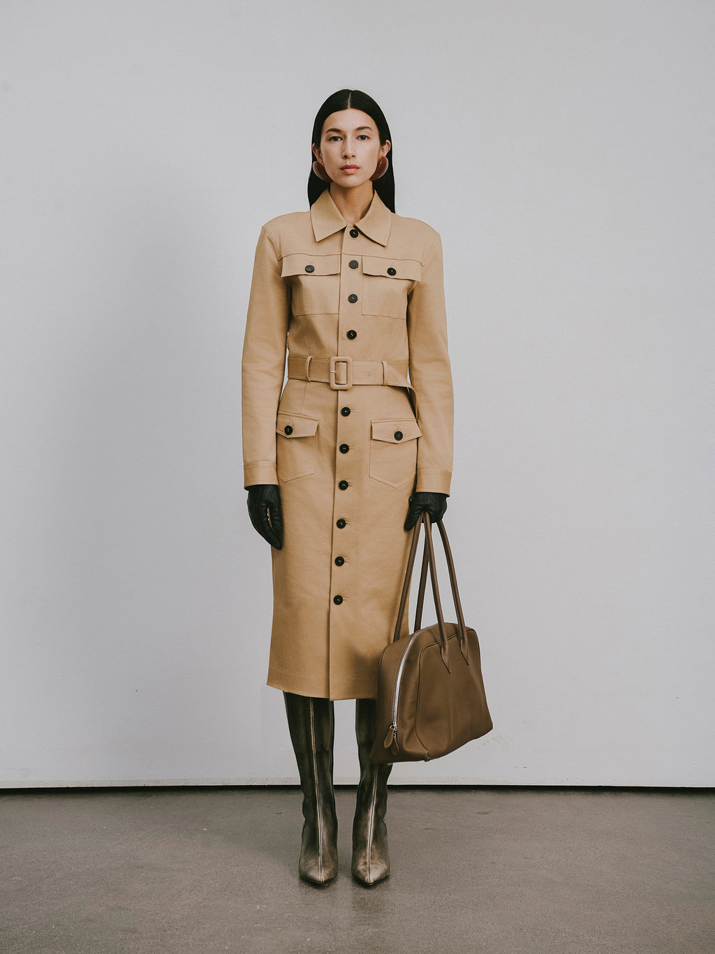 Utility Style Knee- Length Dress