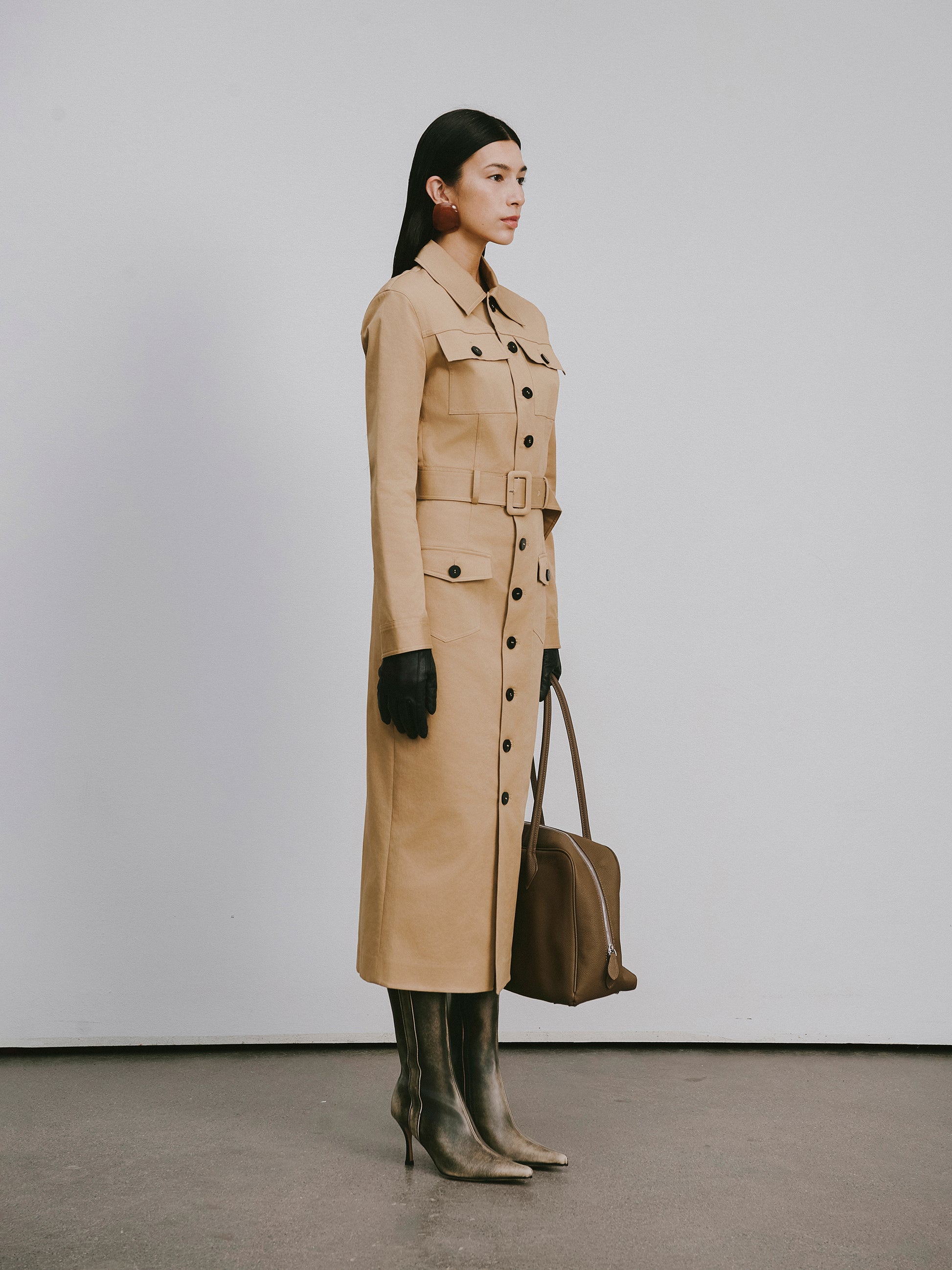 Utility Style Knee- Length Dress