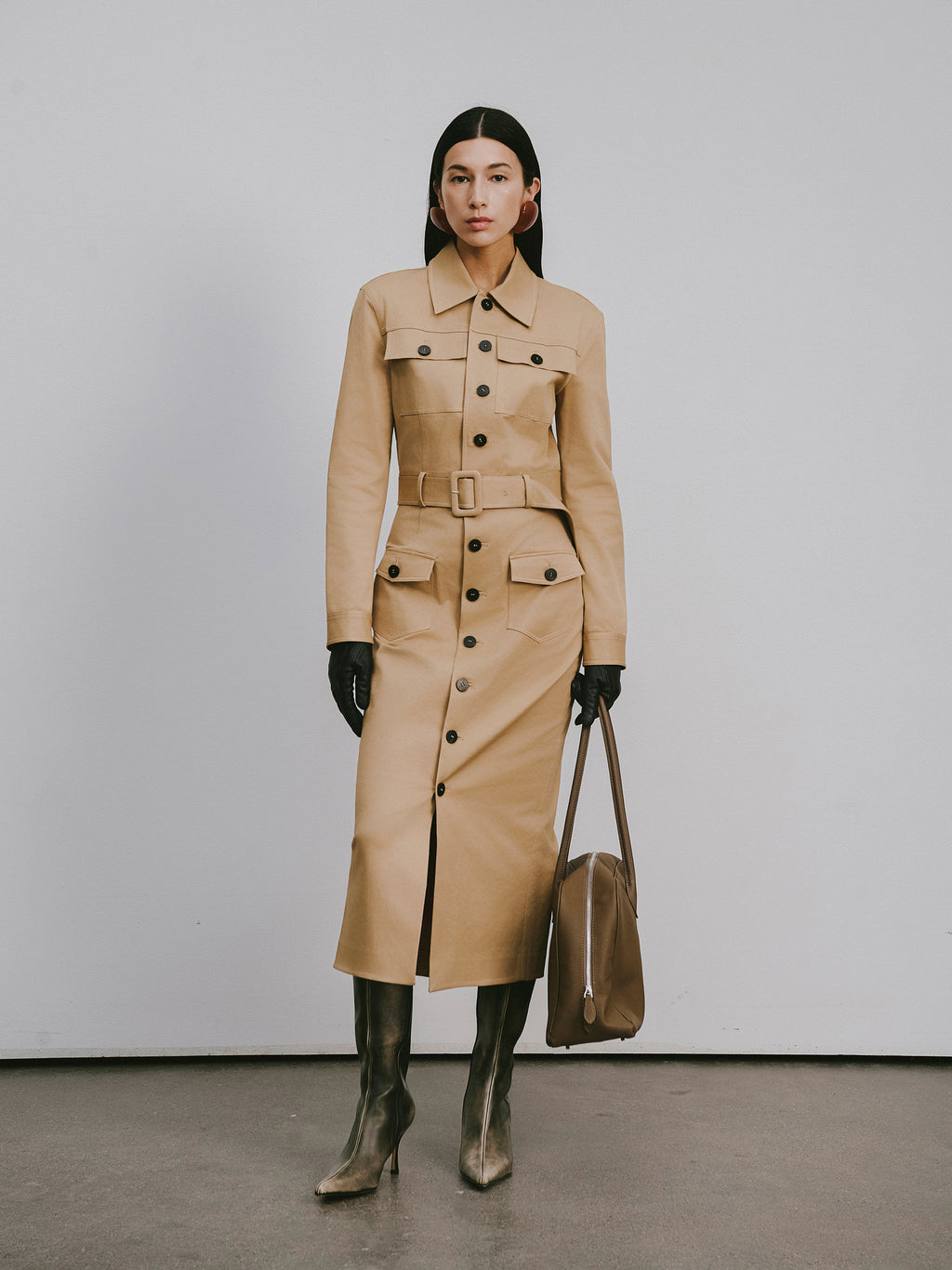 Utility Style Knee- Length Dress