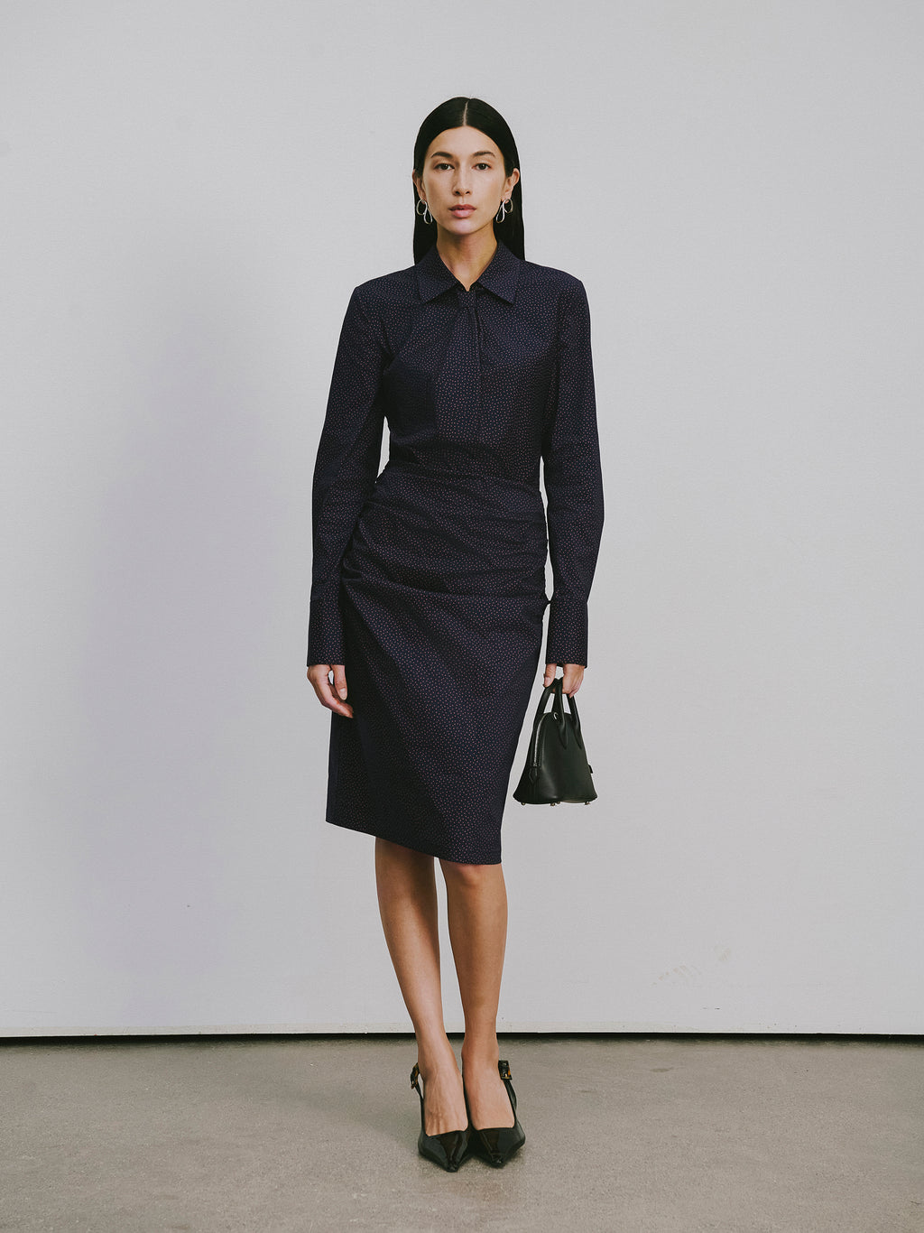 Petite Polka Dot Pencil Skirt