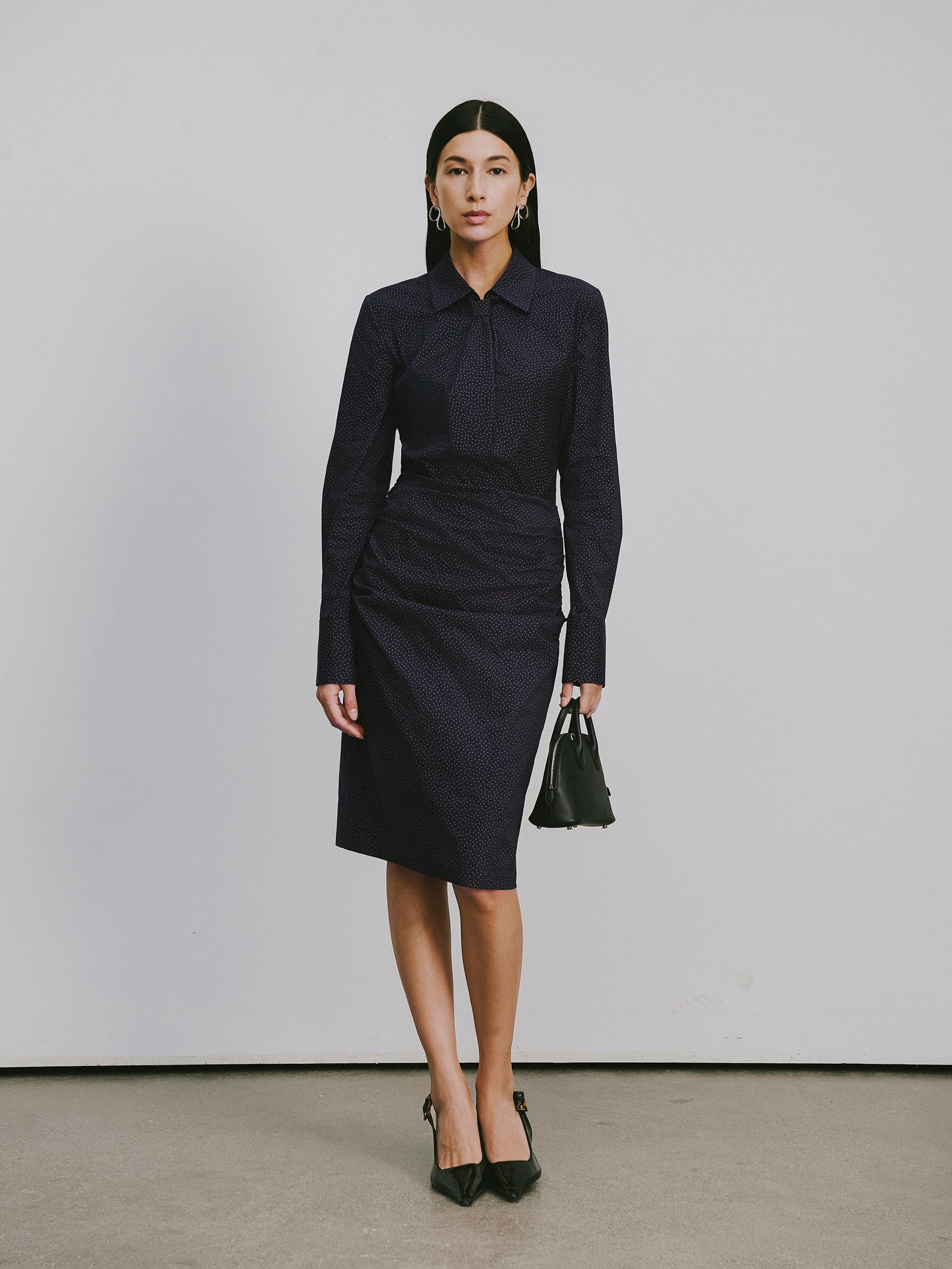 Petite Polka Dot Pencil Skirt