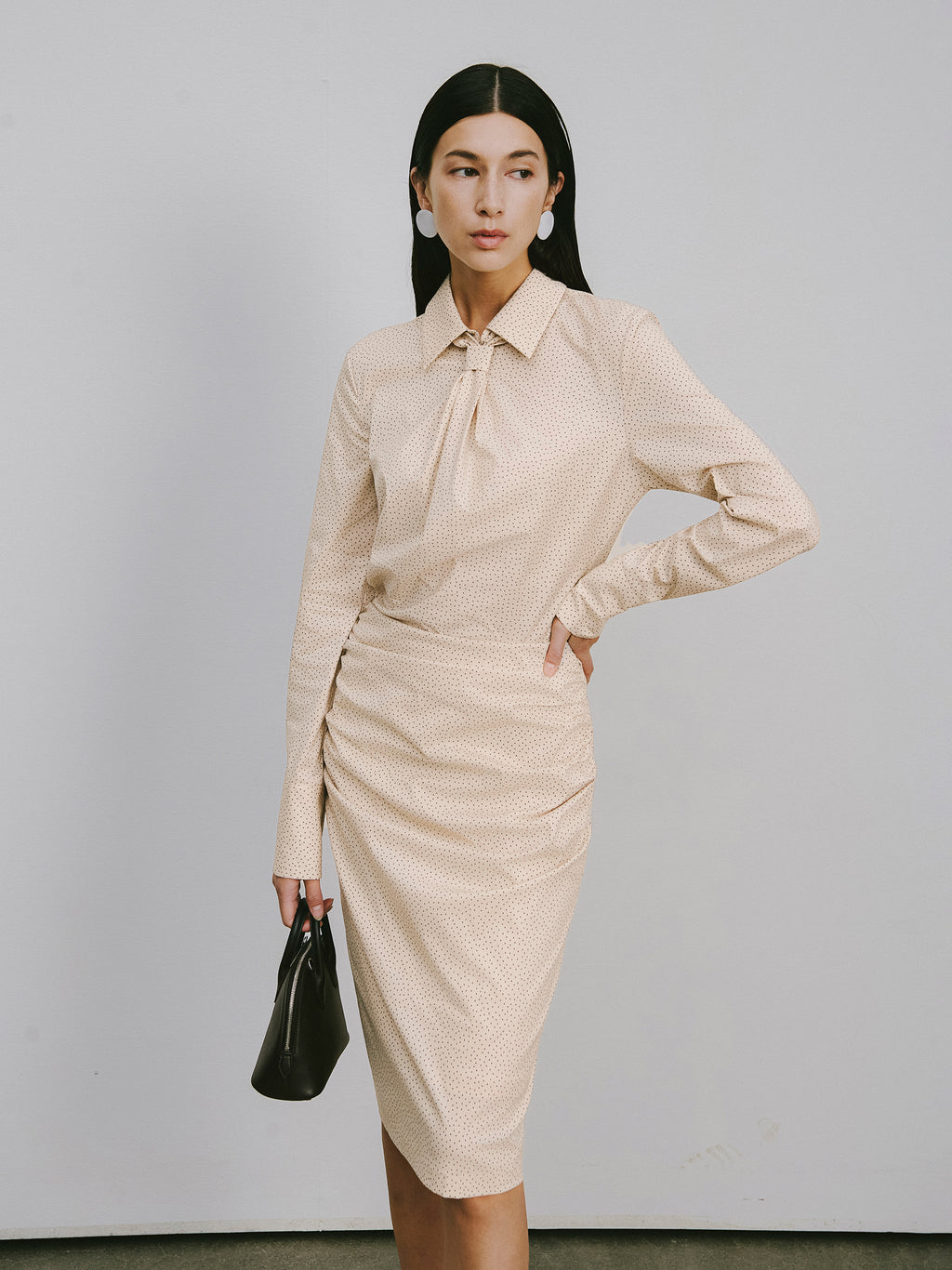 Petite Polka Dot Pencil Skirt