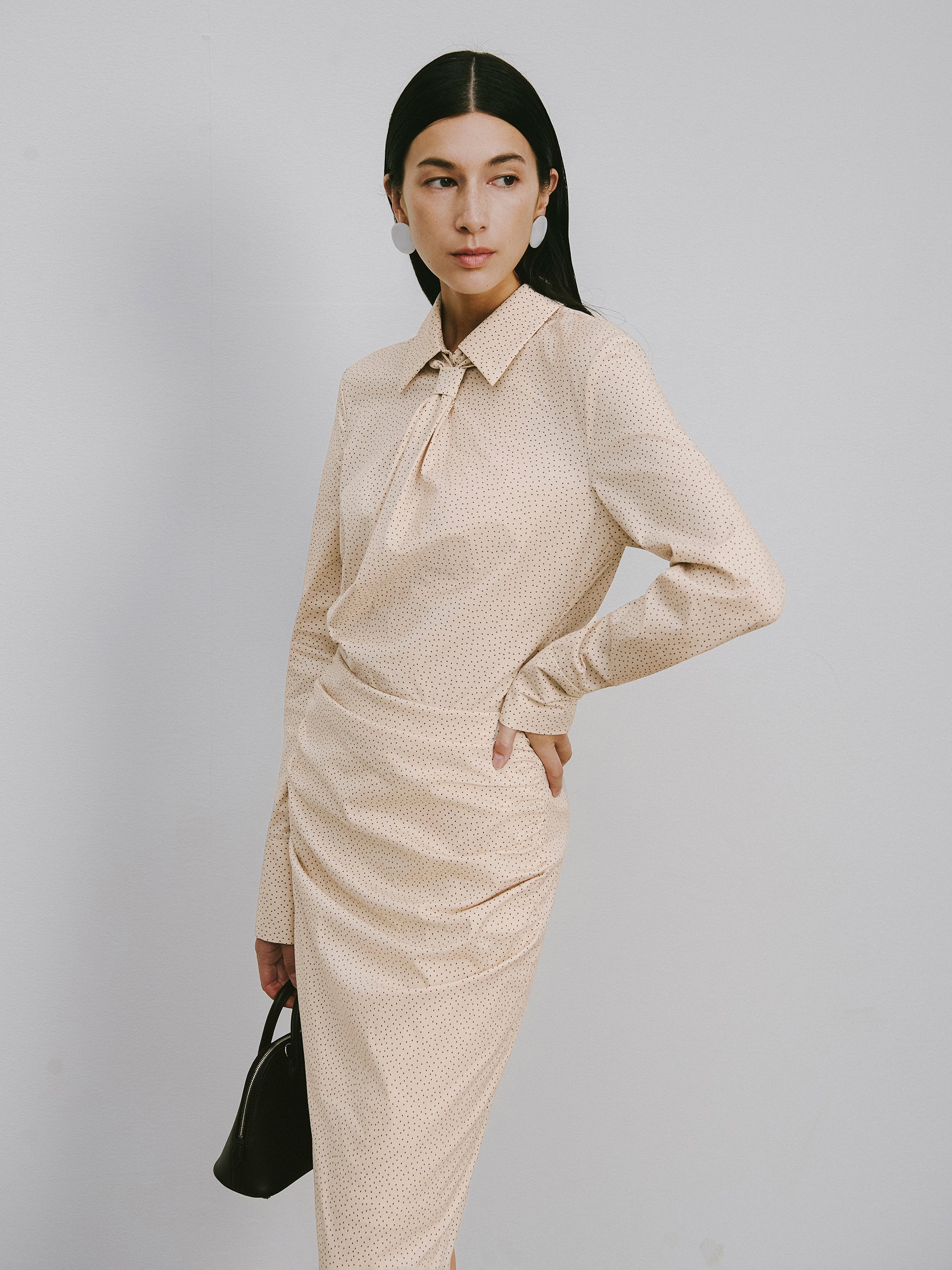 Petite Polka Dot Pencil Skirt