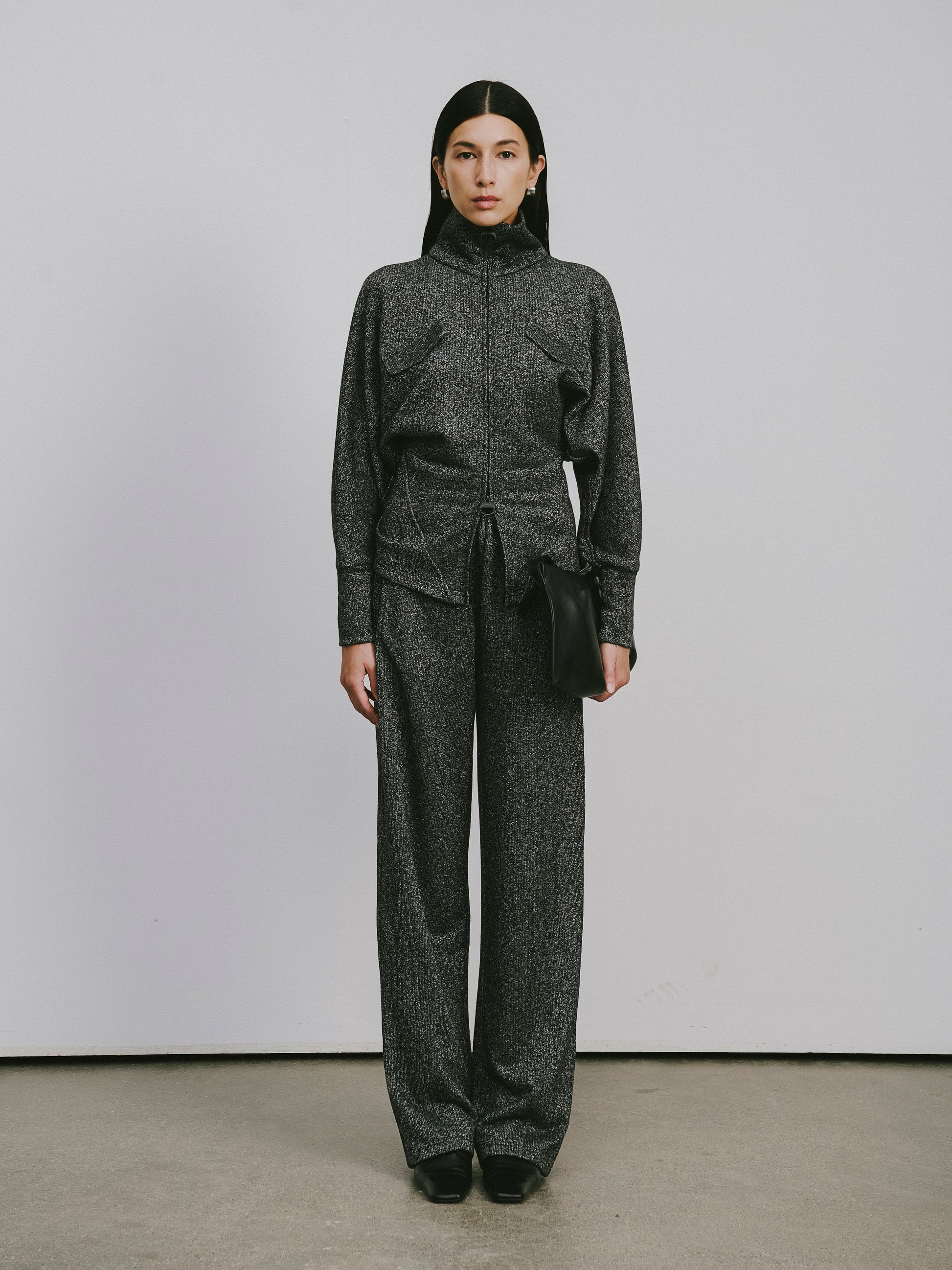 High-Rise Straight-Leg Athletic Pants