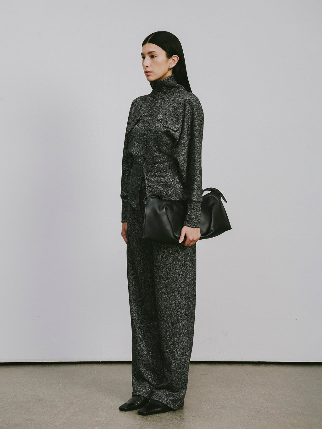 High-Rise Straight-Leg Athletic Pants