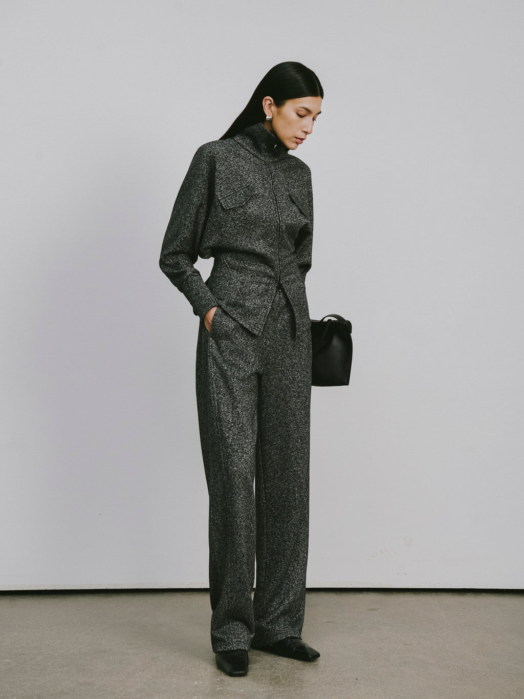 High-Rise Straight-Leg Athletic Pants