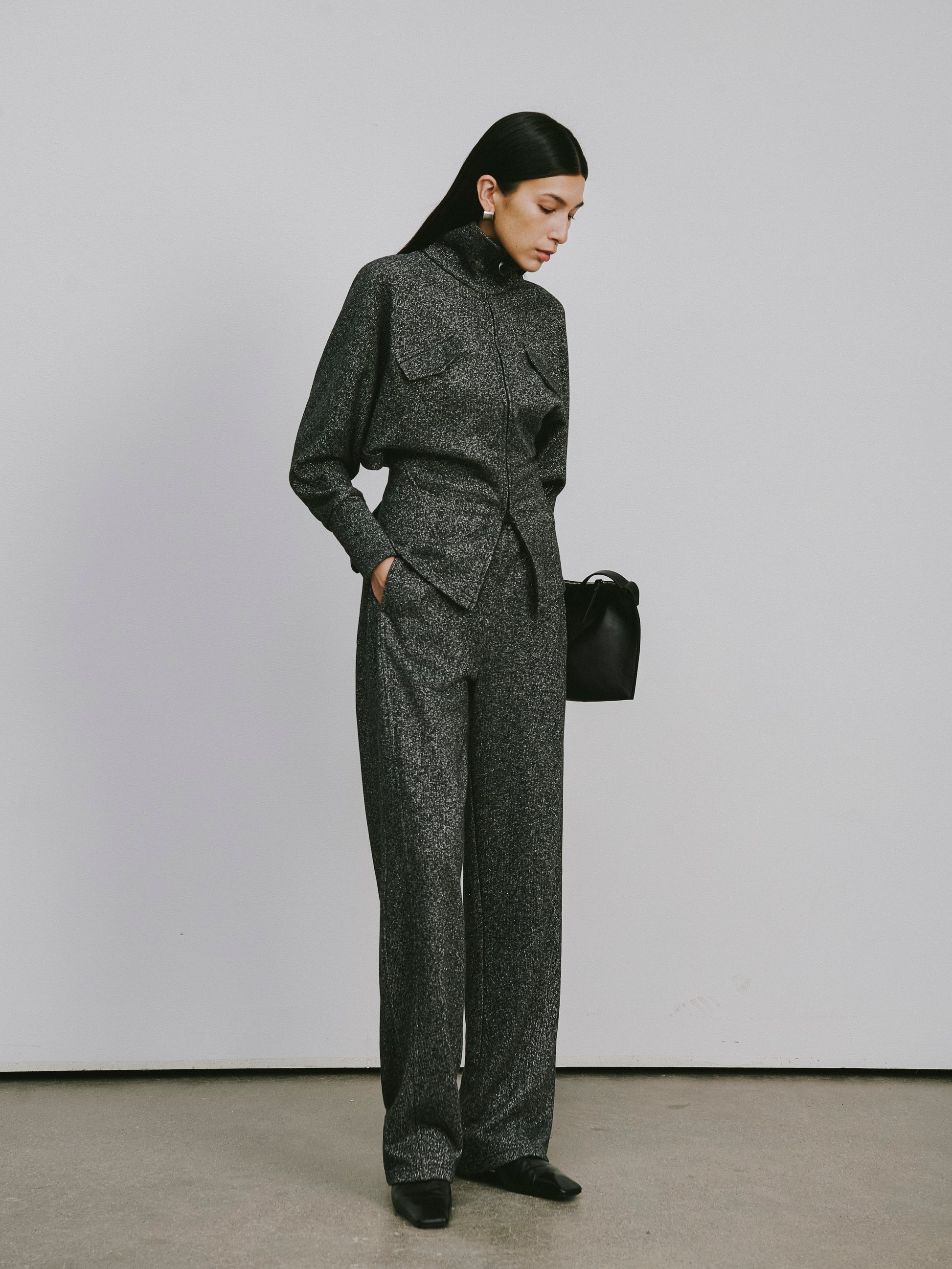 High-Rise Straight-Leg Athletic Pants