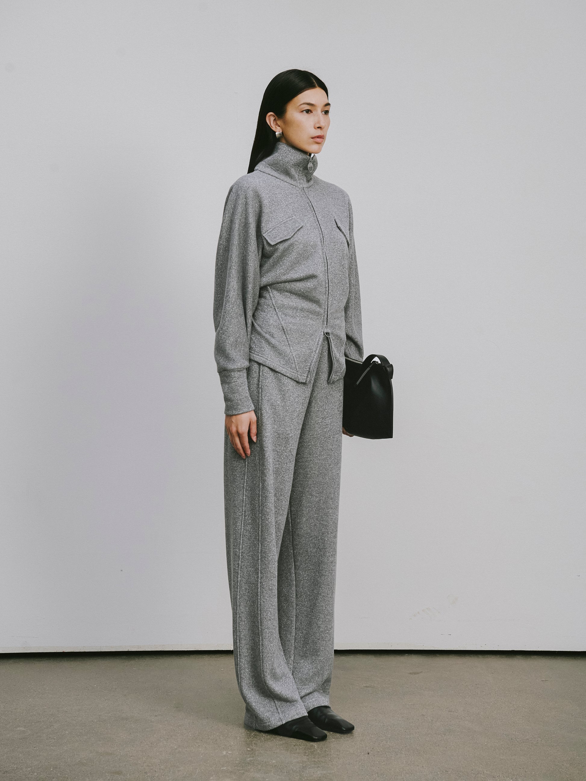 High-Rise Straight-Leg Athletic Pants