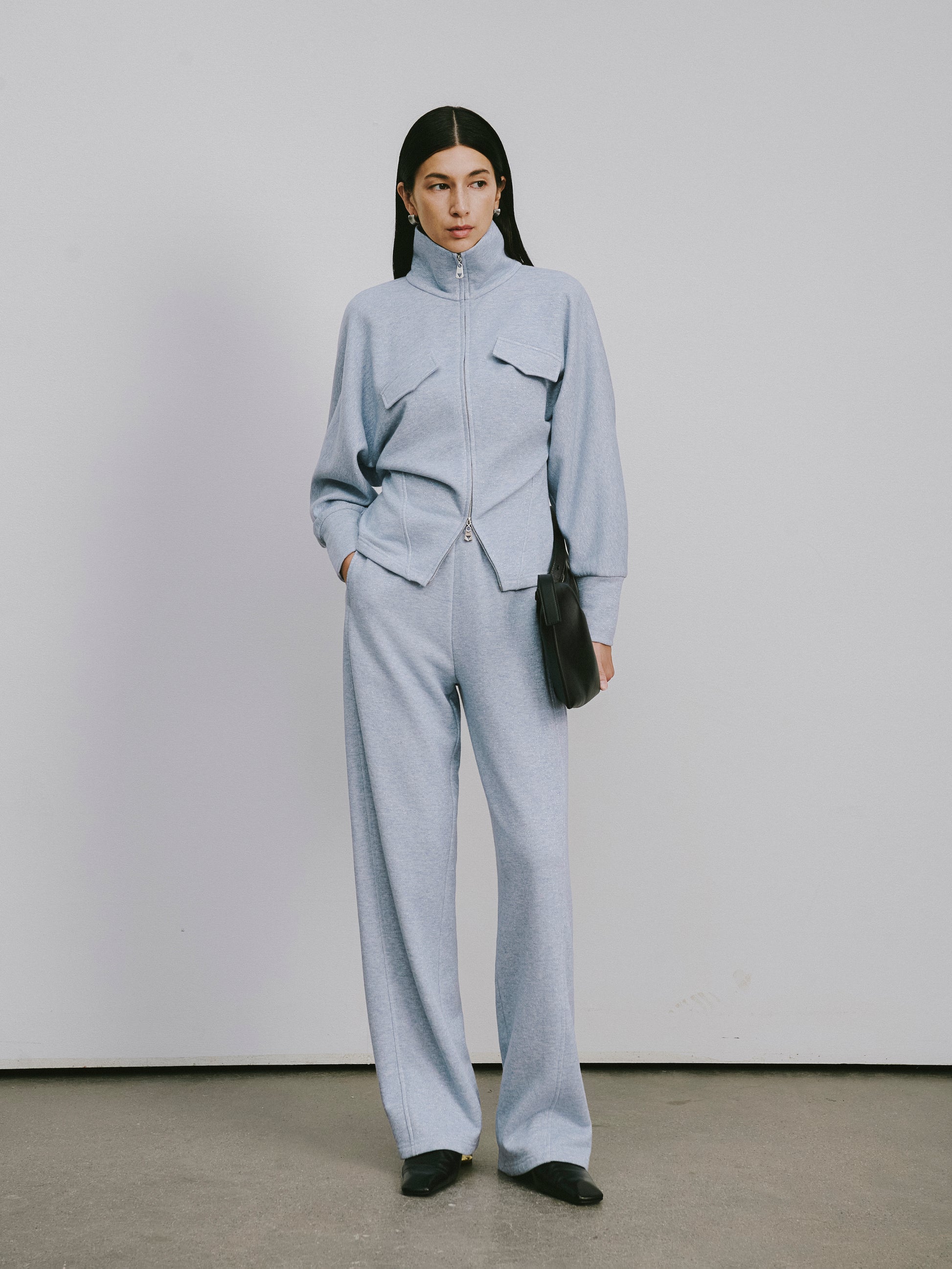 High-Rise Straight-Leg Athletic Pants