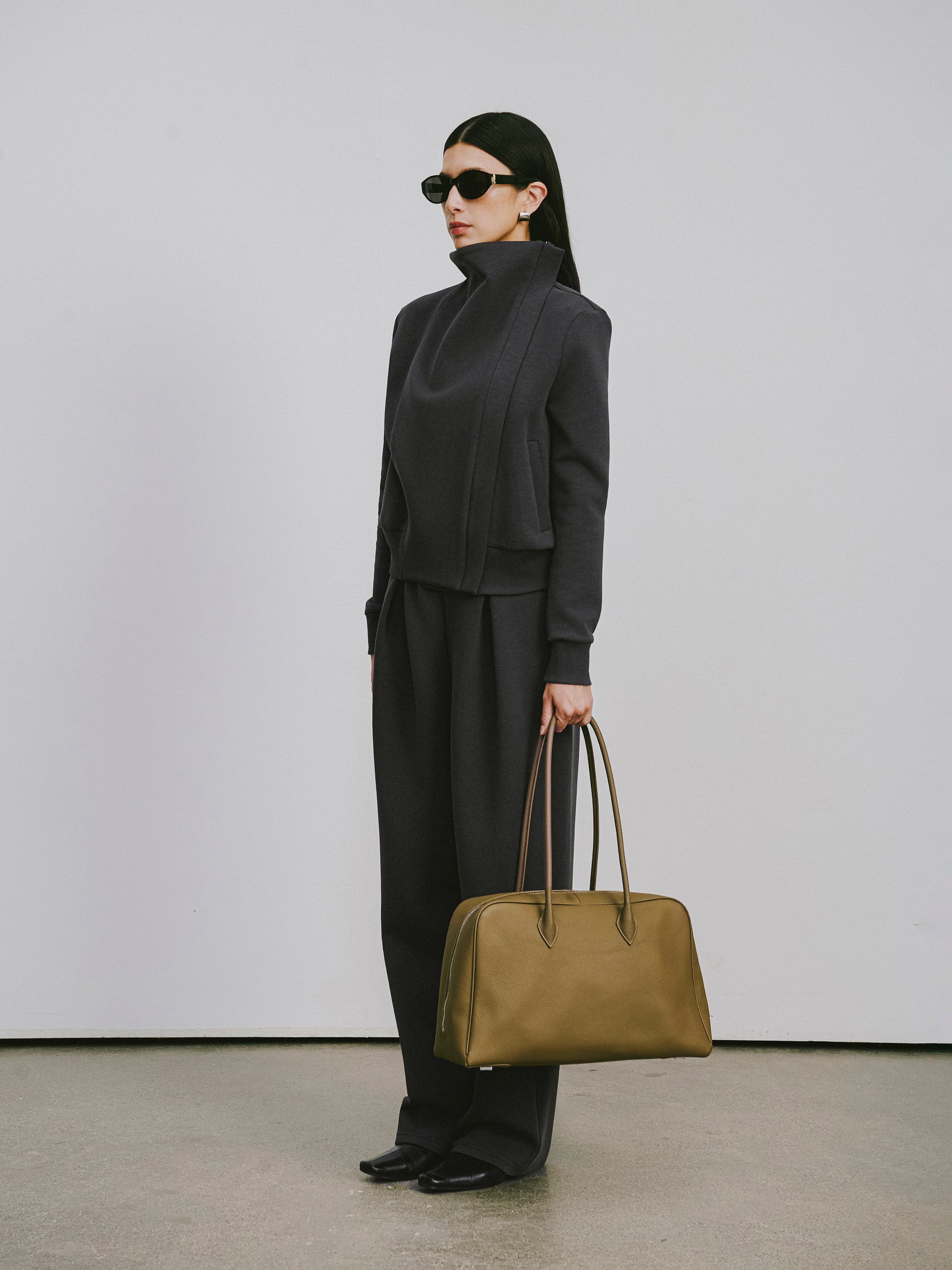 Cross-Front Athleisure Style Jacket