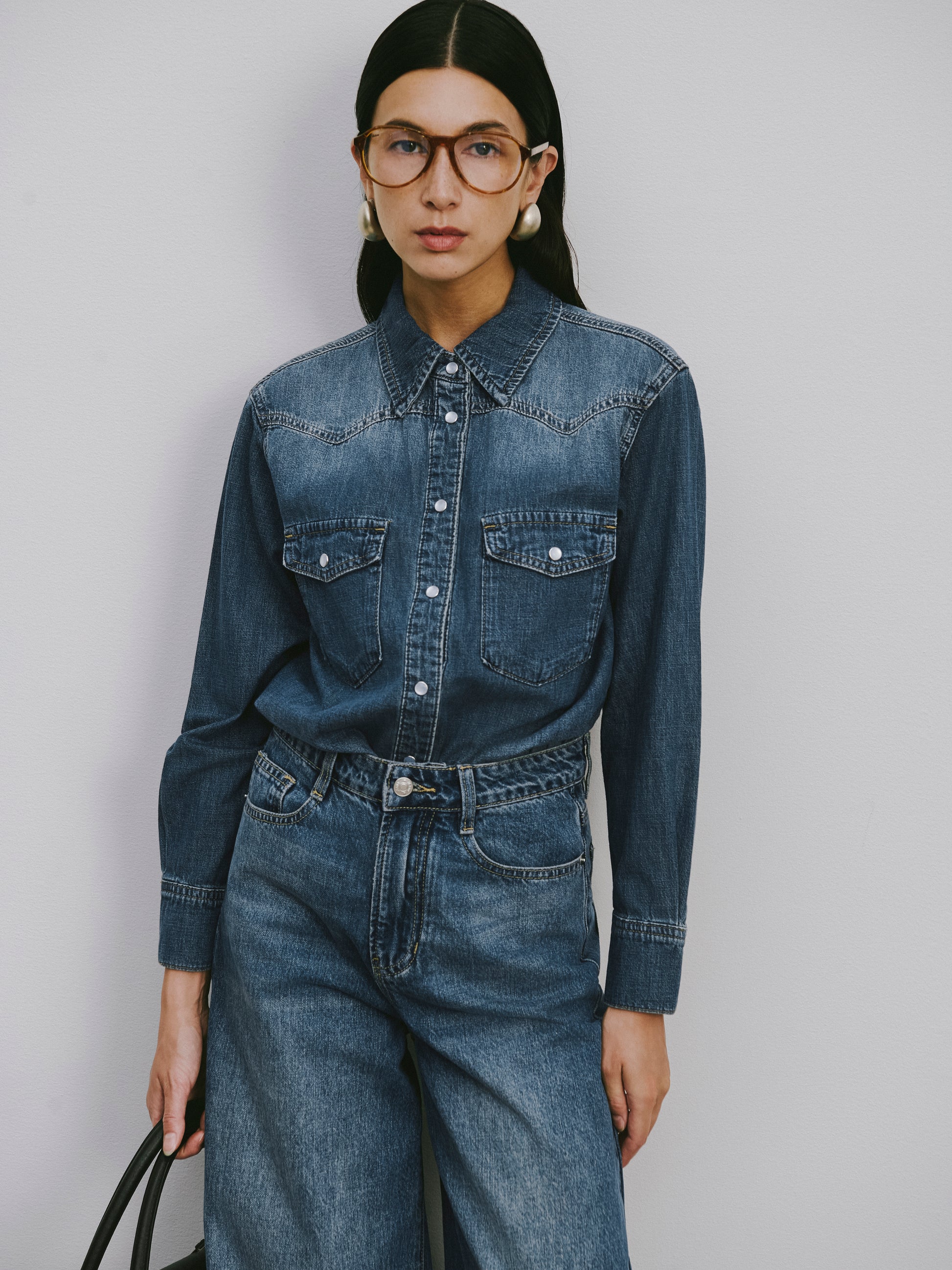 High-Waisted Wide-Leg Jeans