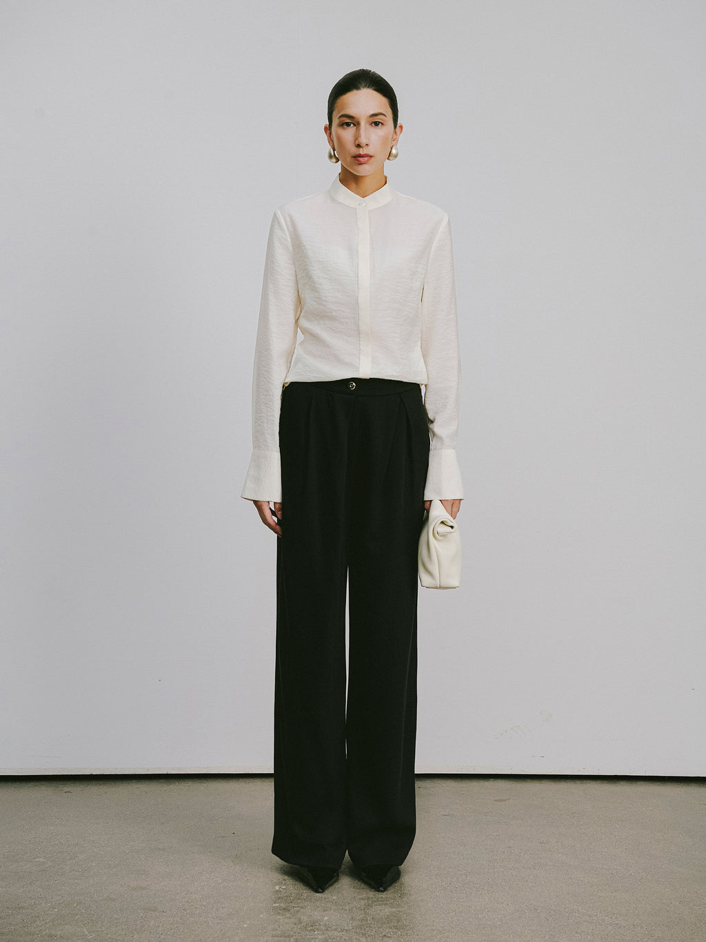 Mini Stand Collar Blouse