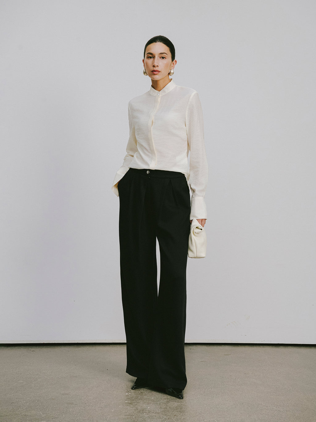 Mini Stand Collar Blouse