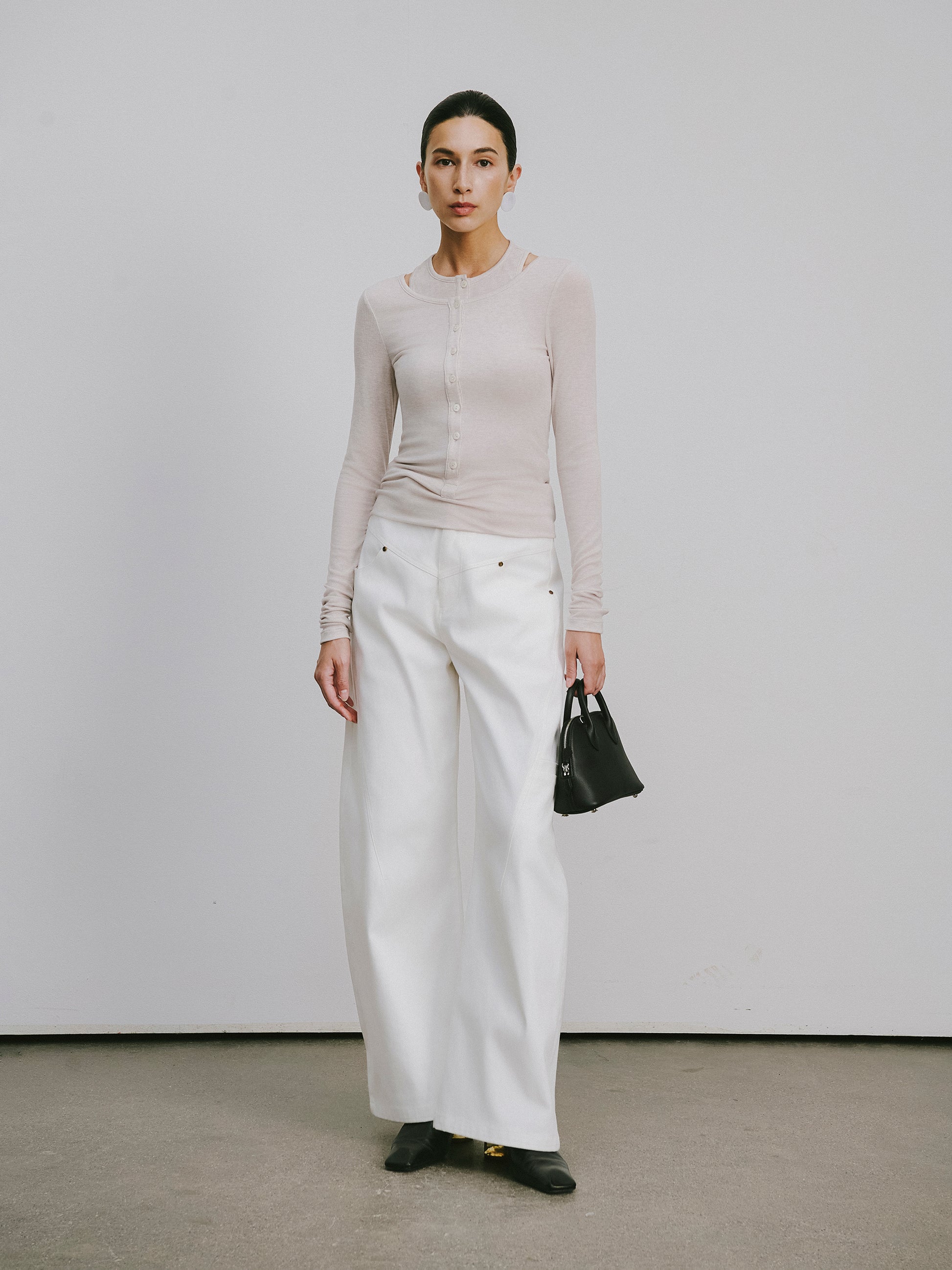 Fake Two-Piece Knit Top