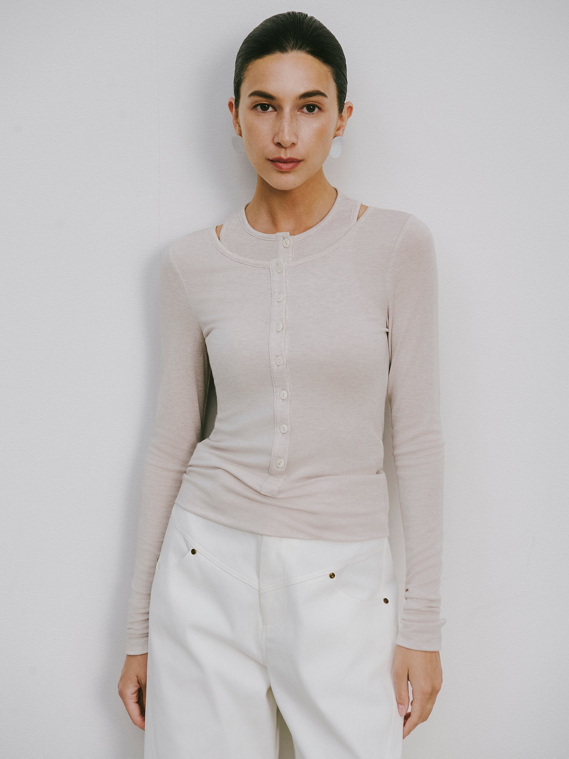 Fake Two-Piece Knit Top