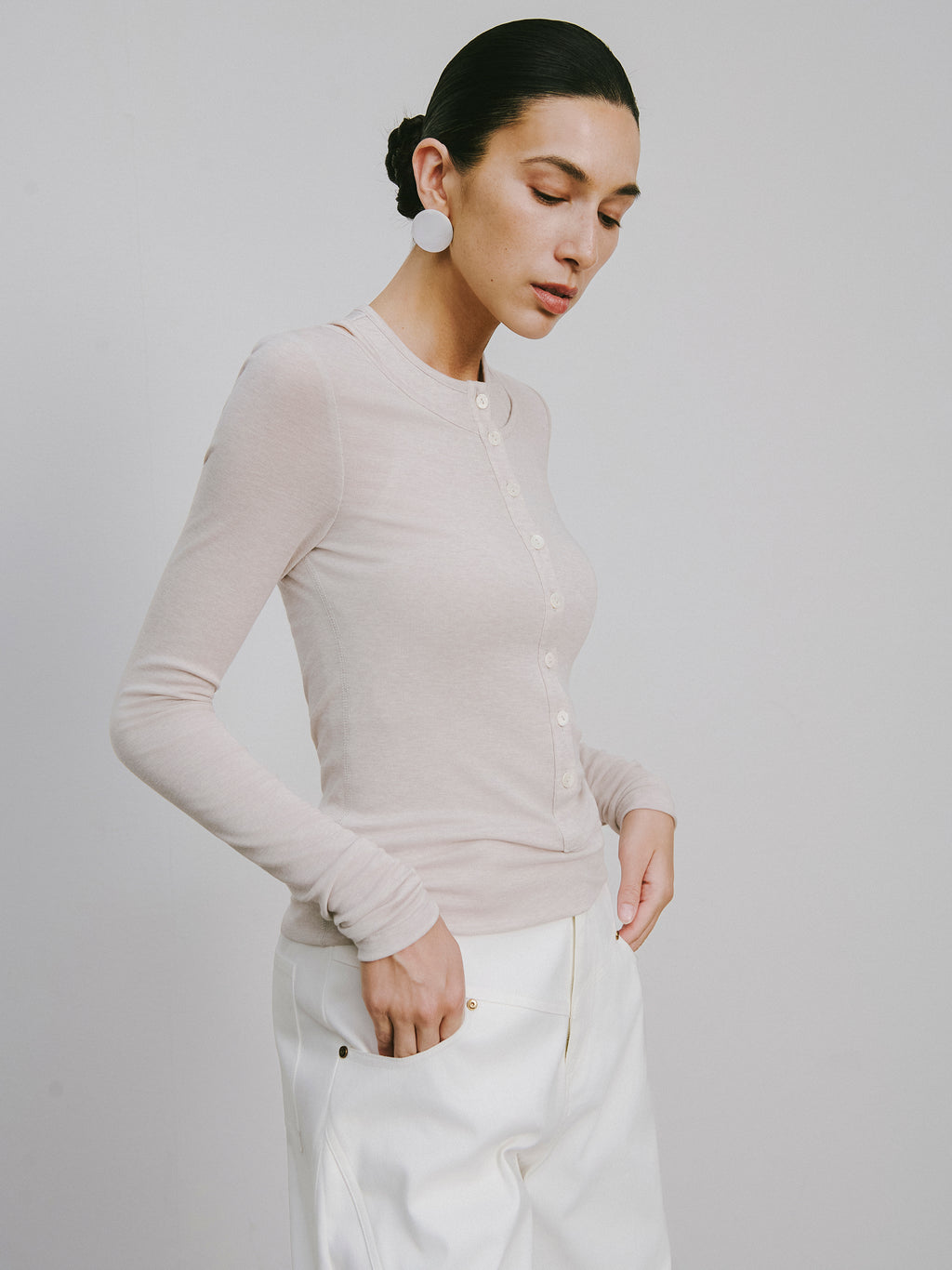 Fake Two-Piece Knit Top