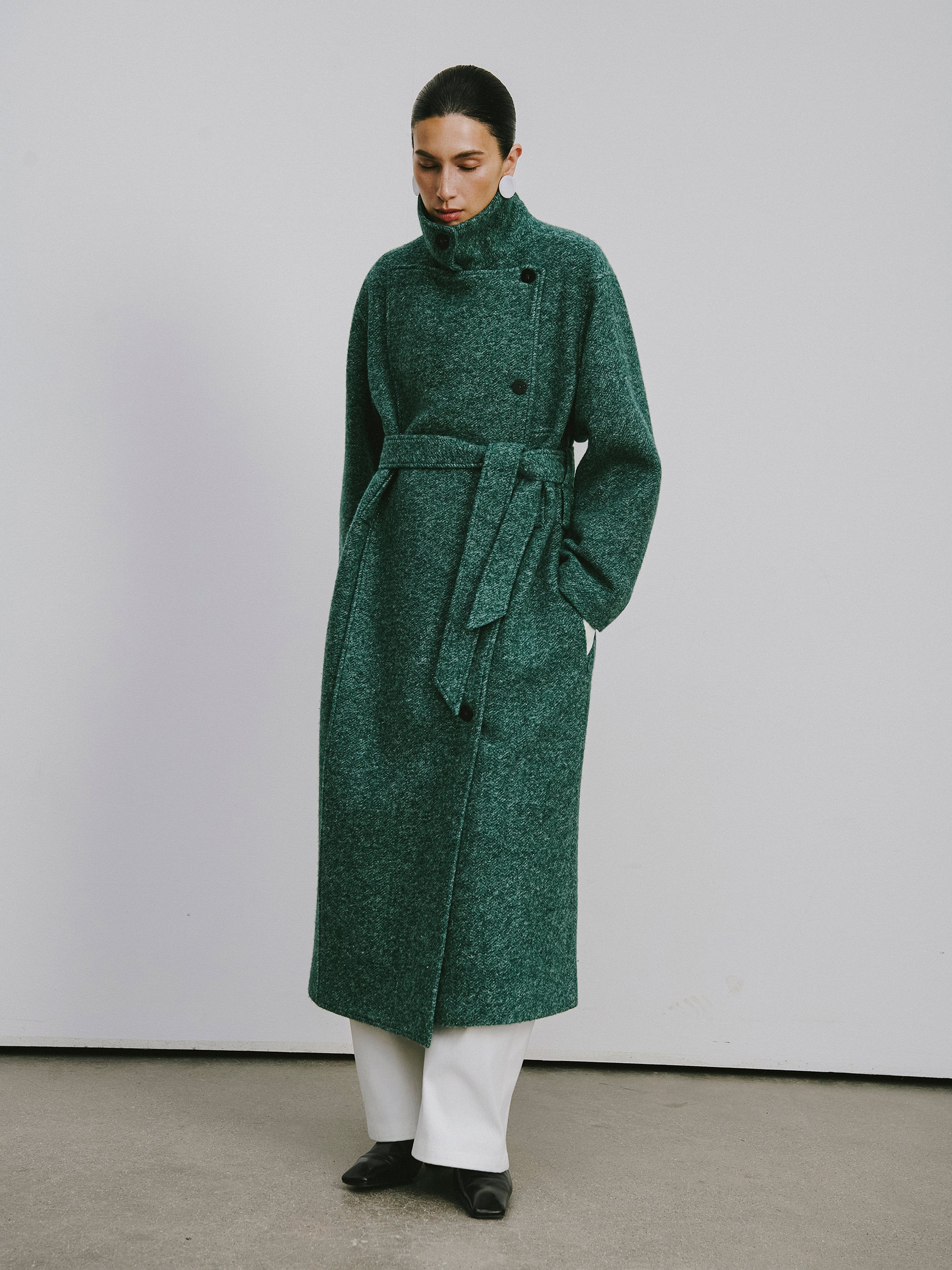 Wool Long Overcoat