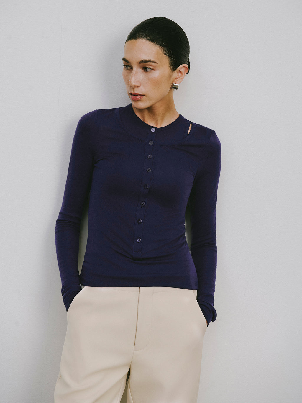 Fake Two-Piece Knit Top