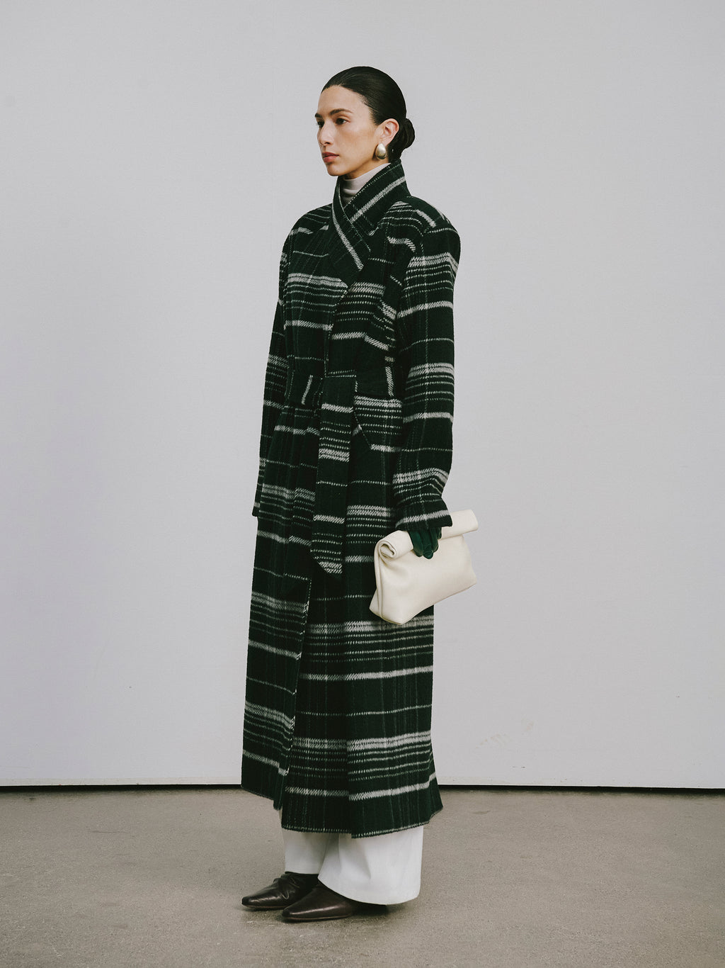 Glen Check Long Coat