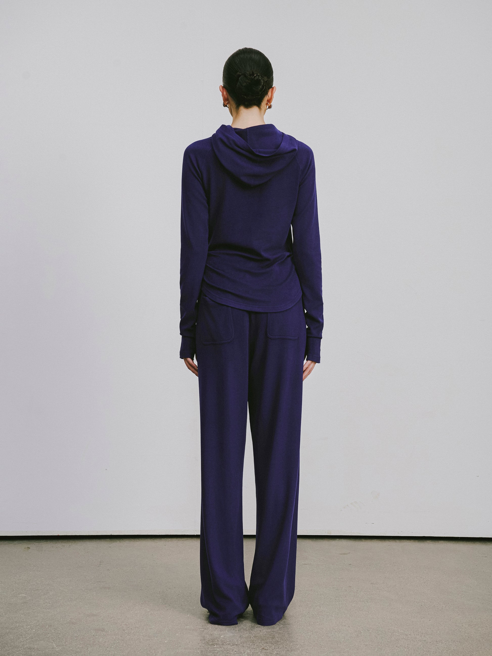 Raglan Sleeve Hooded Athleisure Sweatshirt