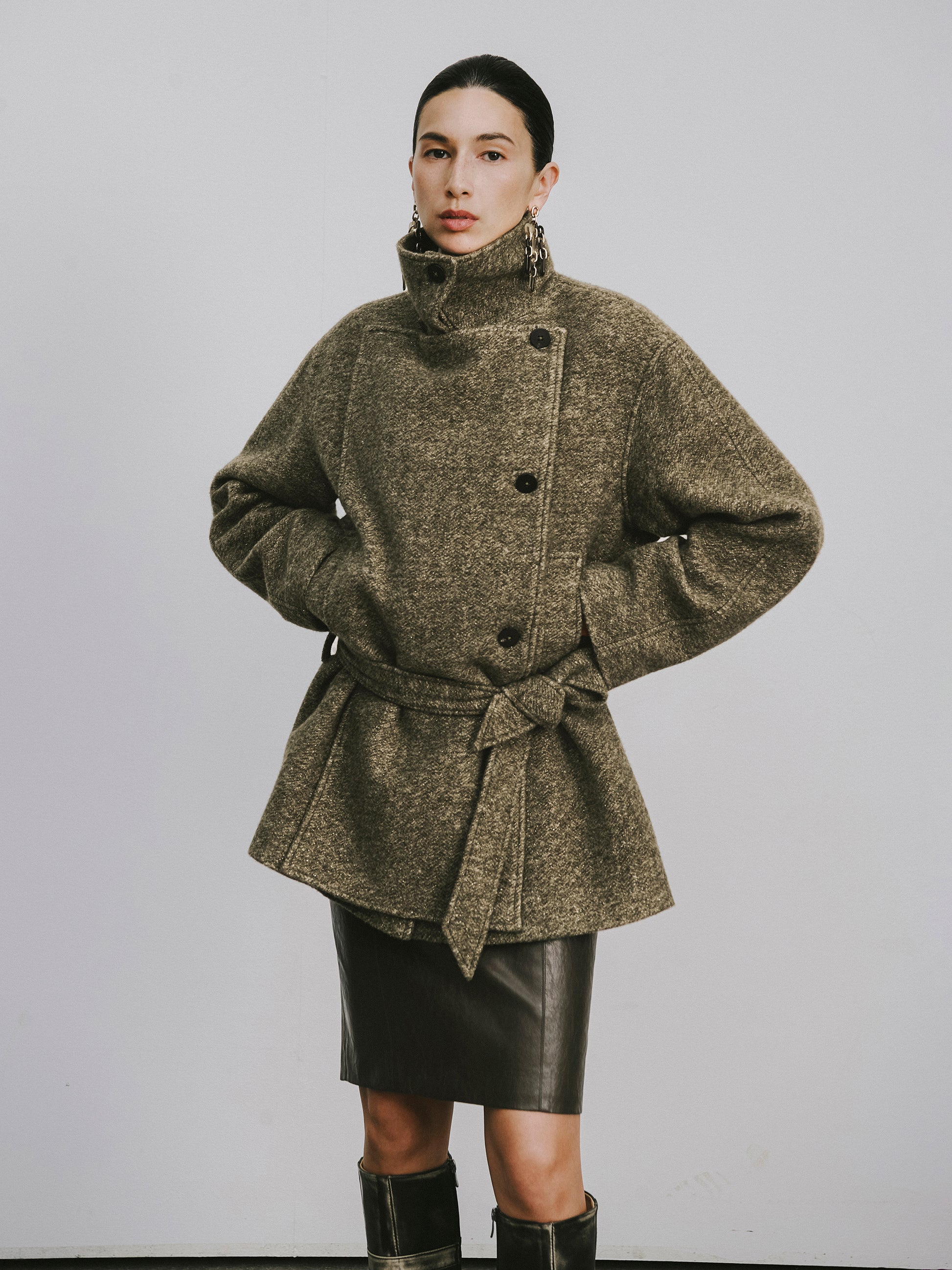 Wool-Blend Overcoat