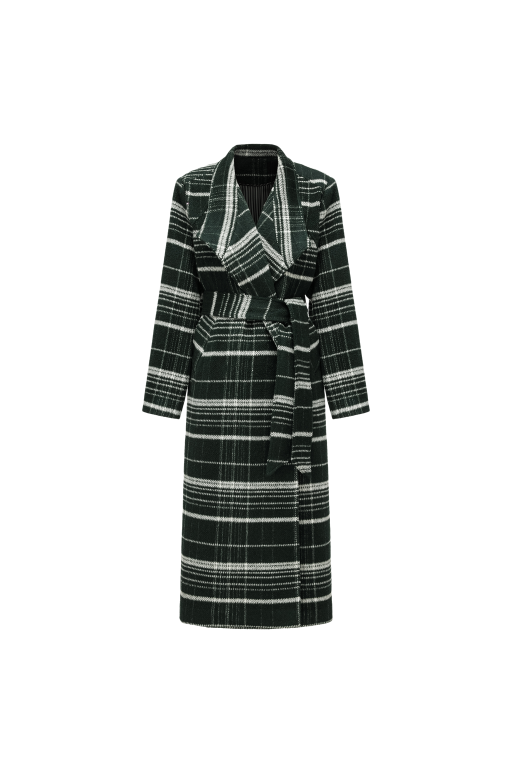Glen Check Long Coat