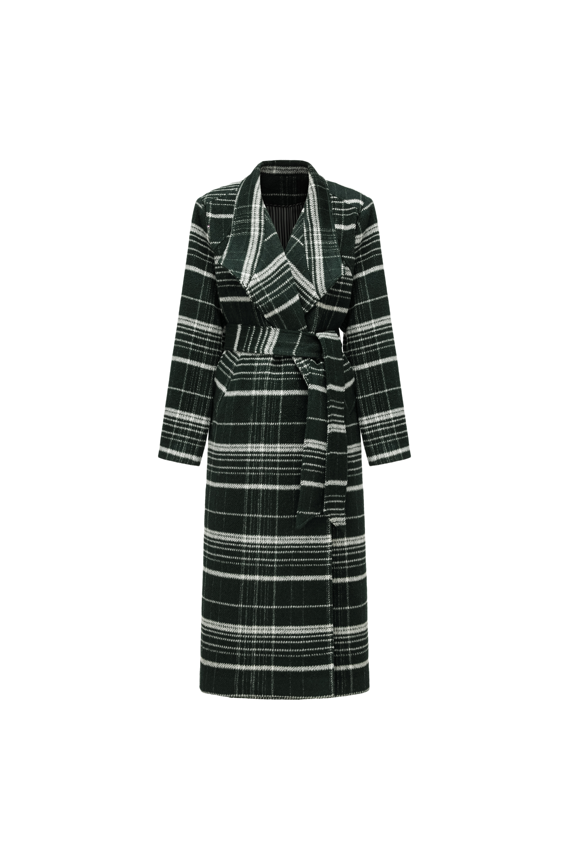 Glen Check Long Coat