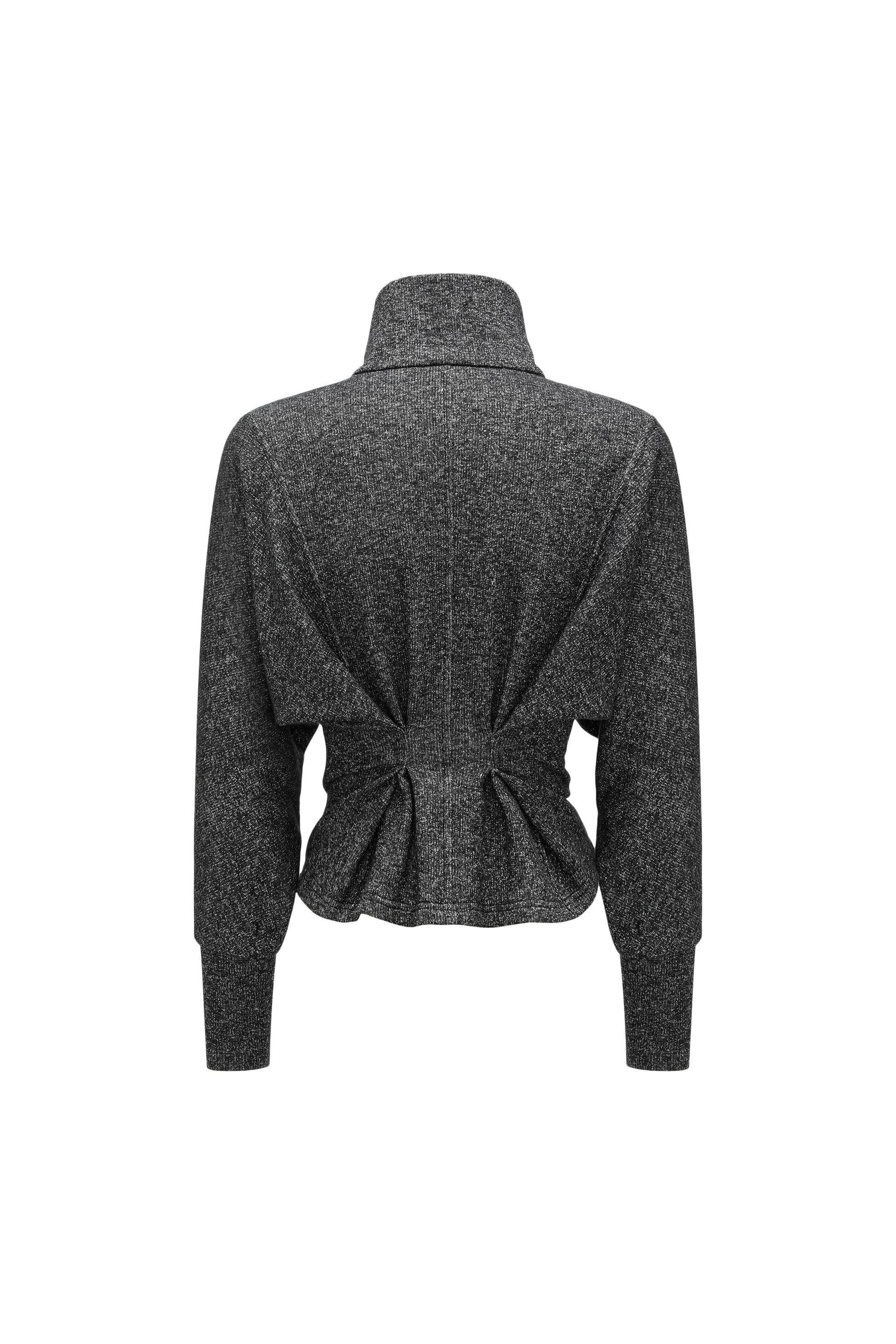 High-Neck Two-Way Zip Athletic Jacket