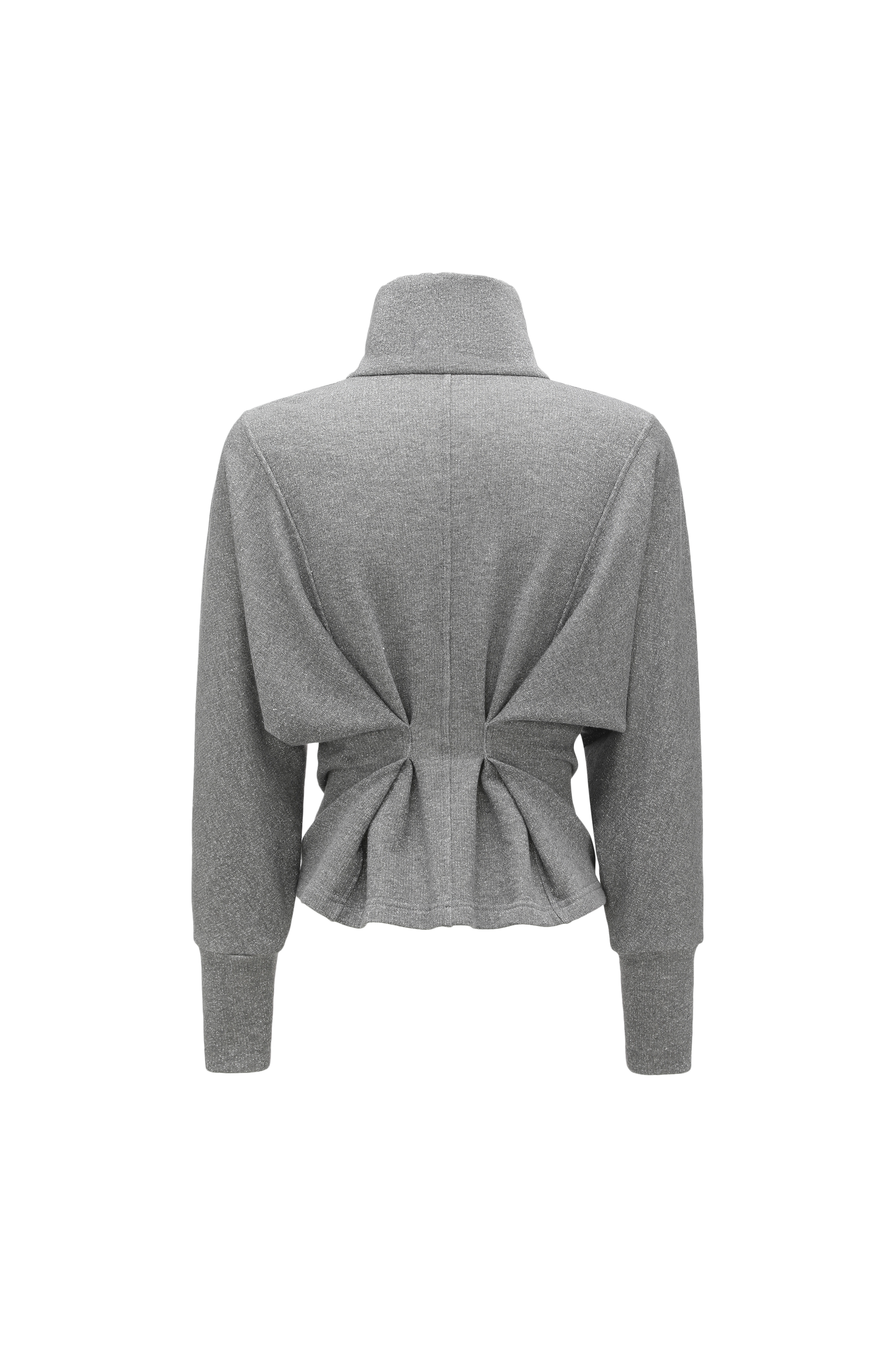 High-Neck Two-Way Zip Athletic Jacket