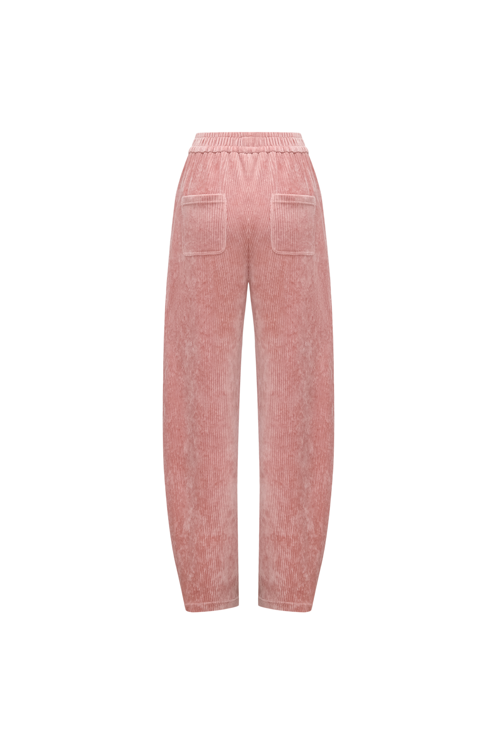 Curved Hem Corduroy Sweatpants