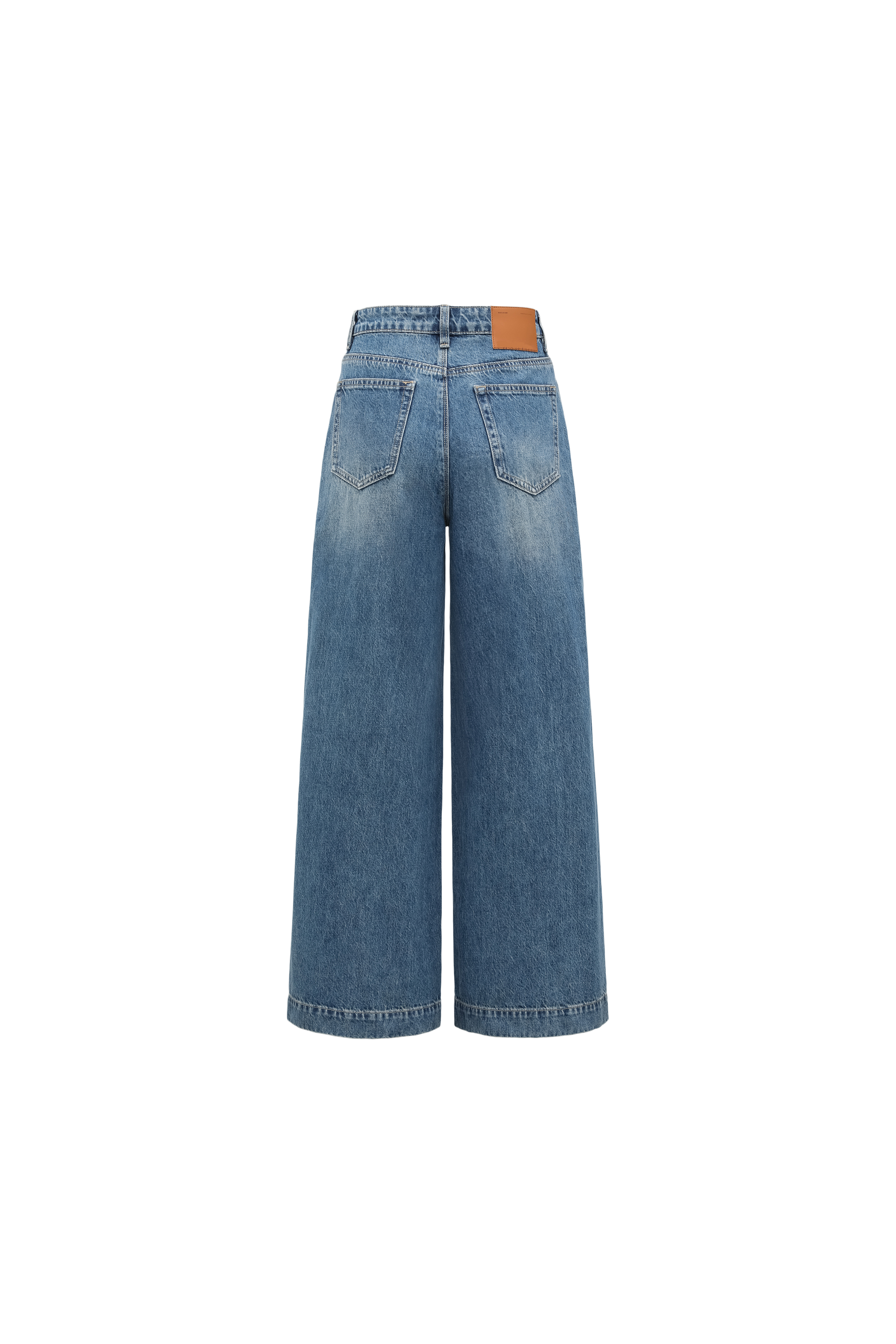High-Waisted Wide-Leg Jeans