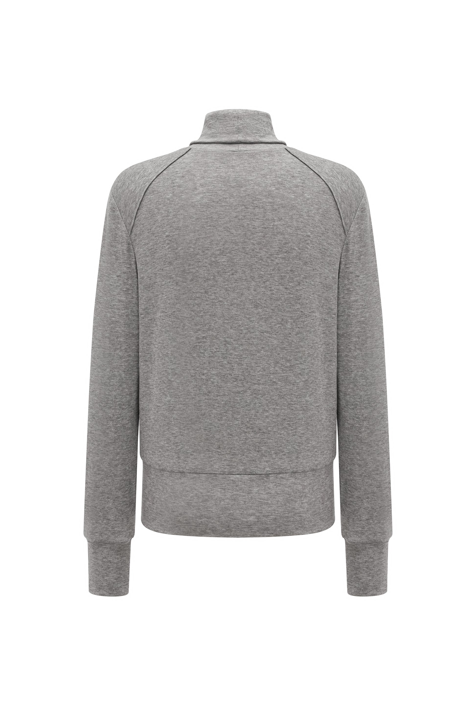 Square Neck Lyocell-Wool Knit Top