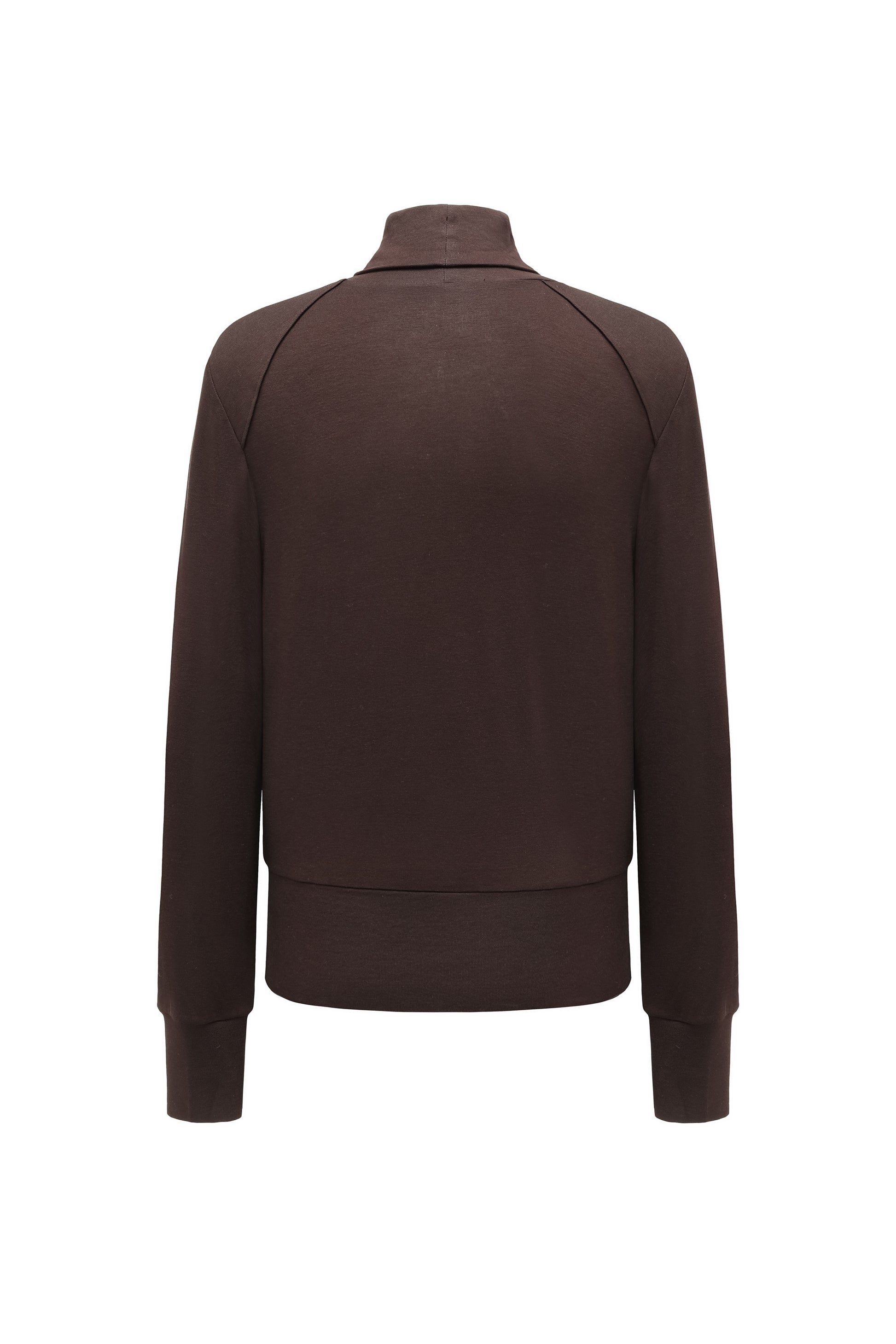 Square Neck Lyocell-Wool Knit Top