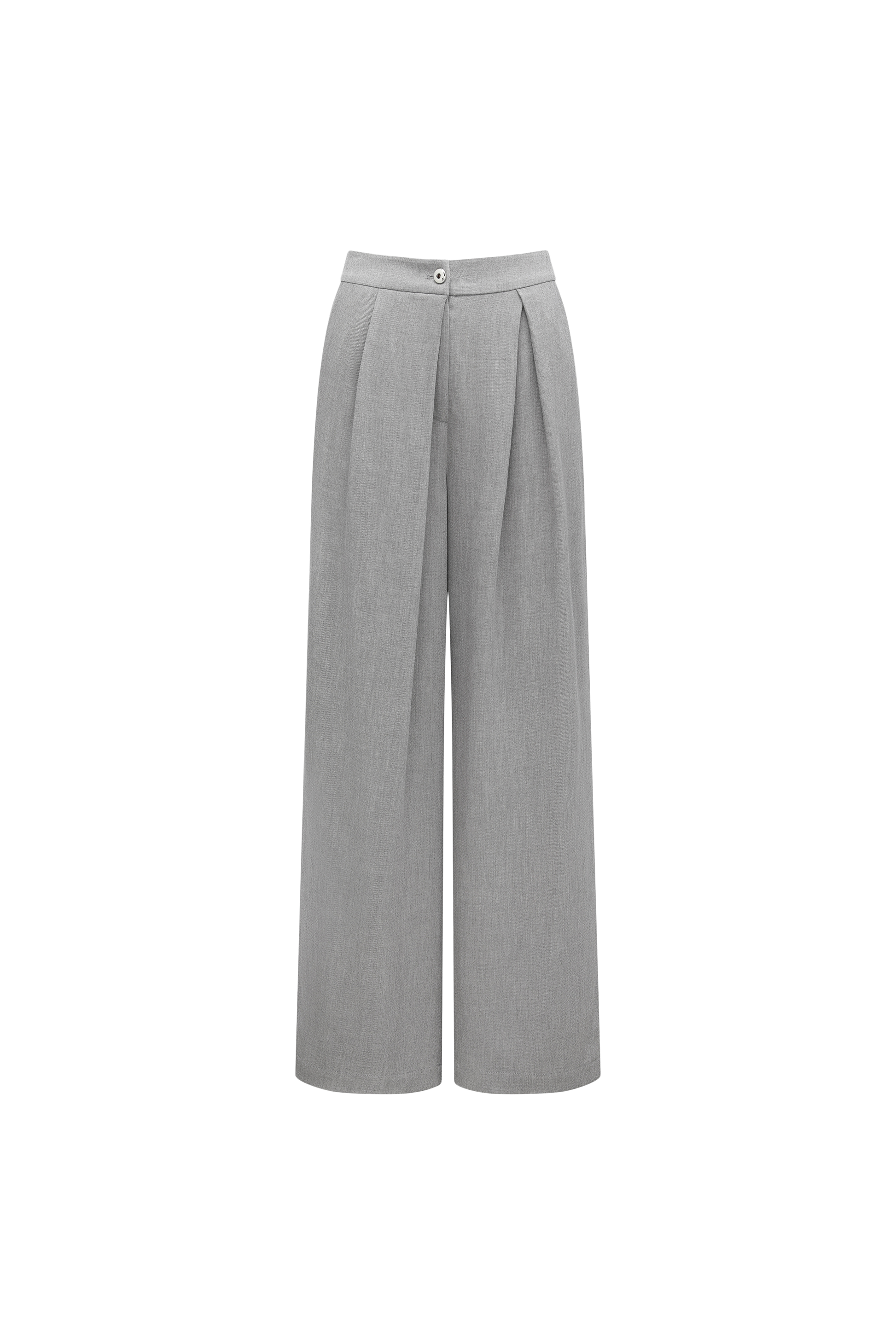 Wide-Leg Trousers with Fluid Drape