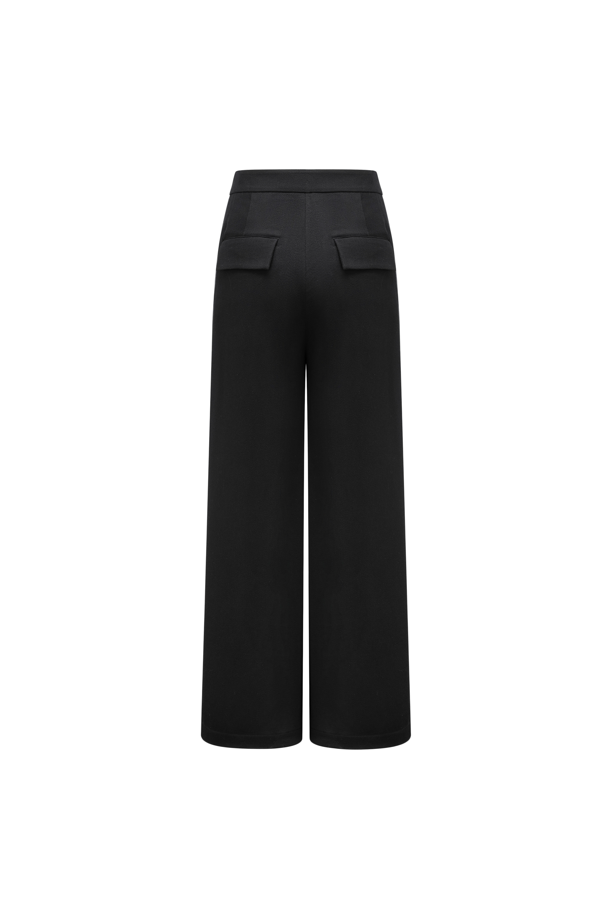 Wide-Leg Trousers with Fluid Drape
