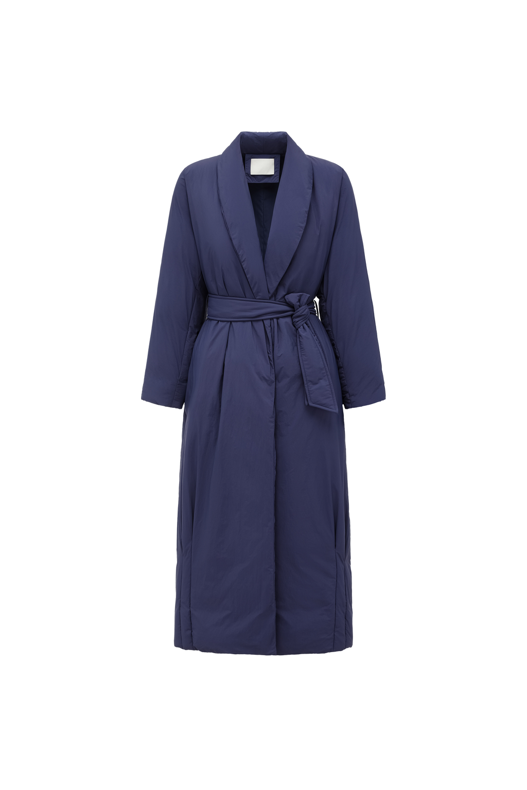 Robe-Style Long White Goose Down Coat