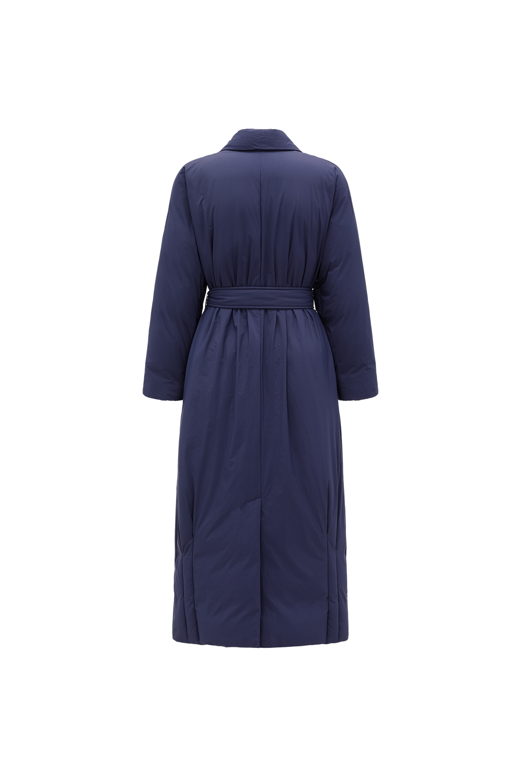Robe-Style Long White Goose Down Coat