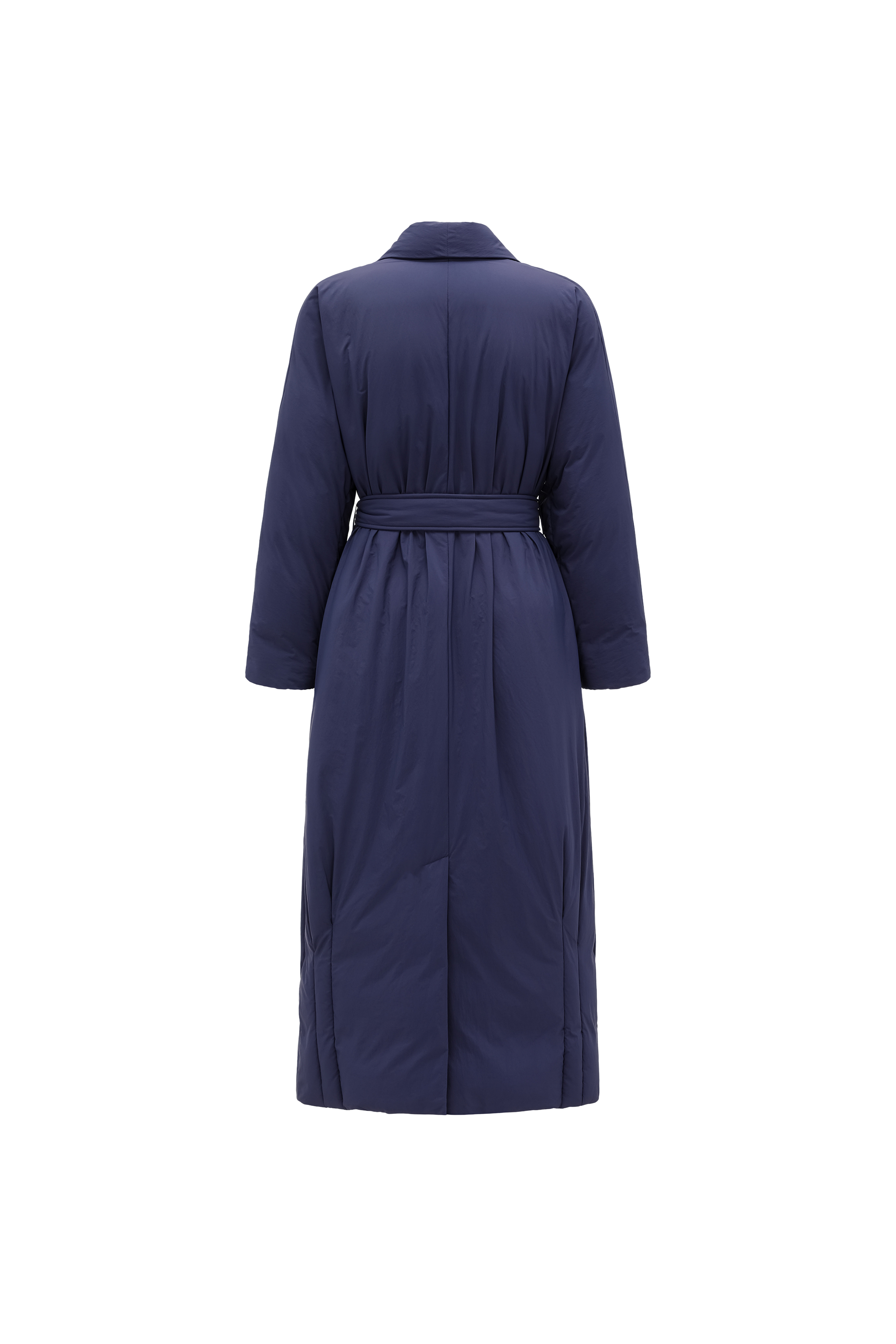 Robe-Style Long White Goose Down Coat