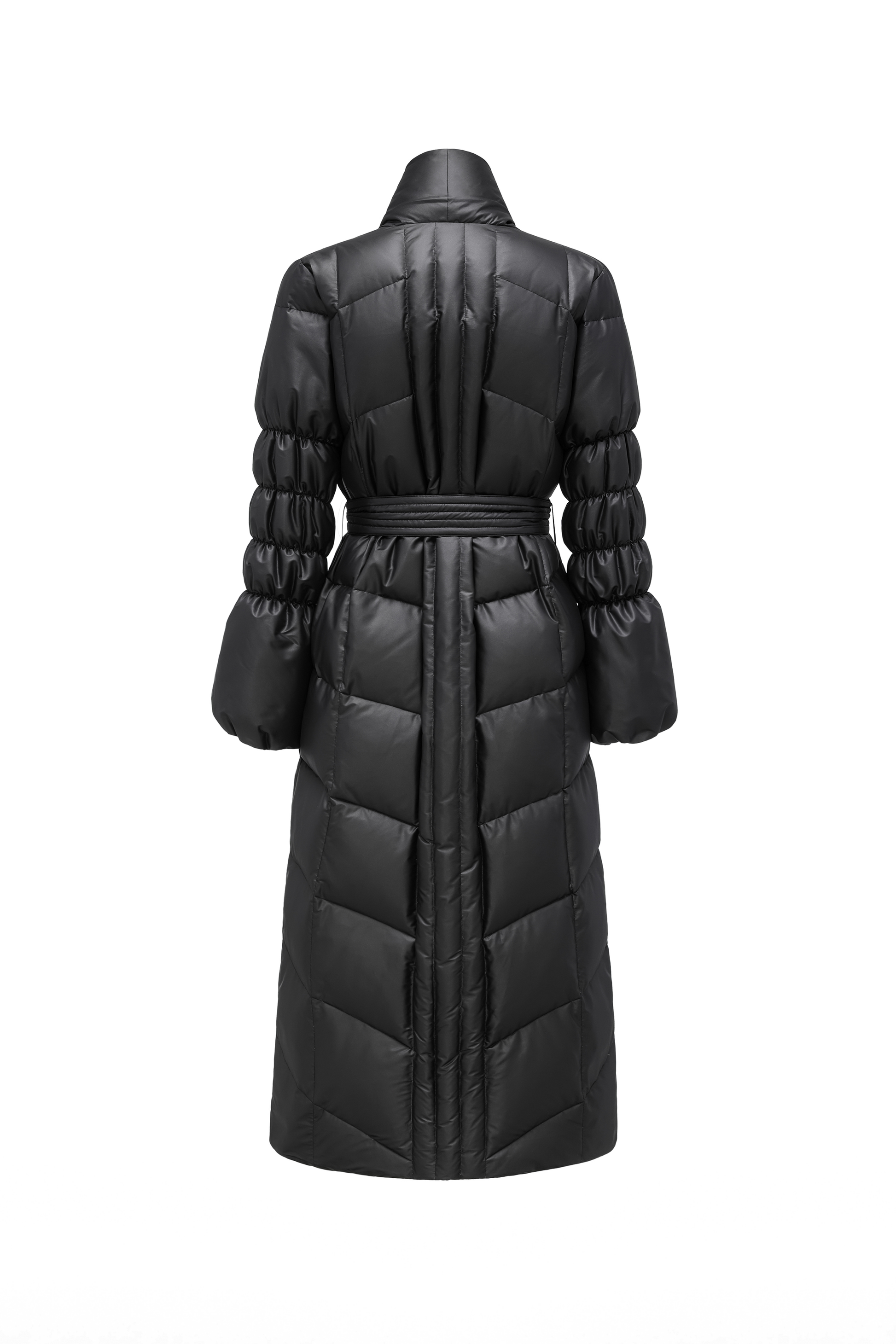 Wrap V-Neck White Goose Down Coat