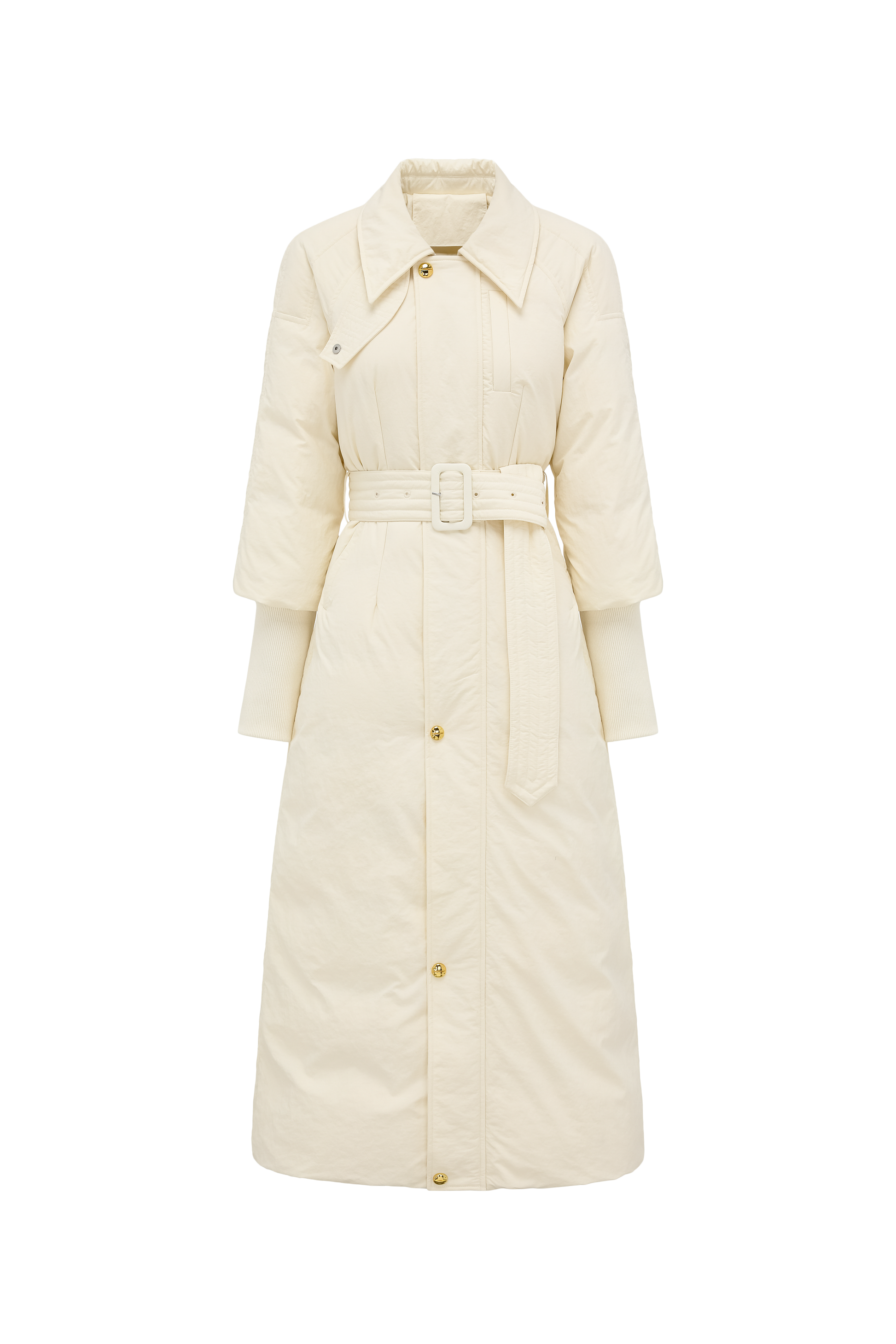 Raglan Sleeve White Goose Down Coat