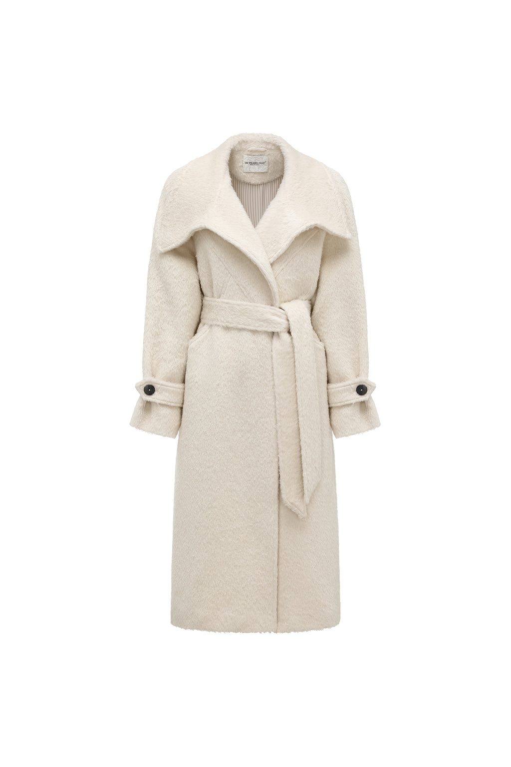 Alpaca-Wool Blend Long Overcoat