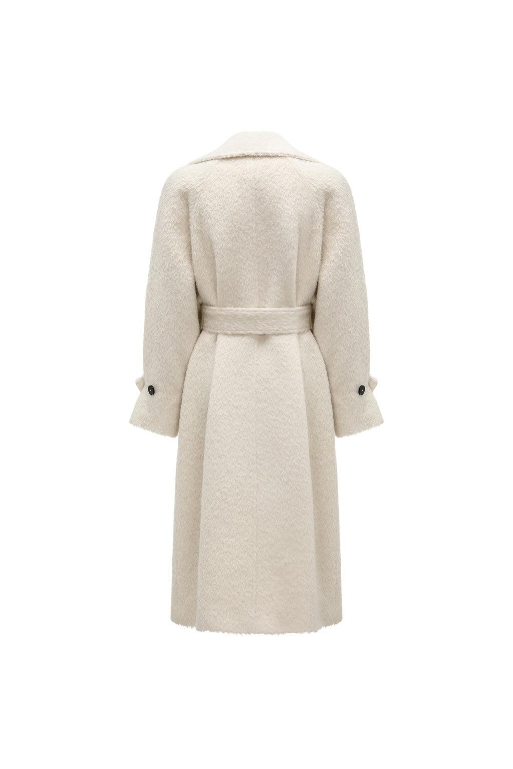 Alpaca-Wool Blend Long Overcoat