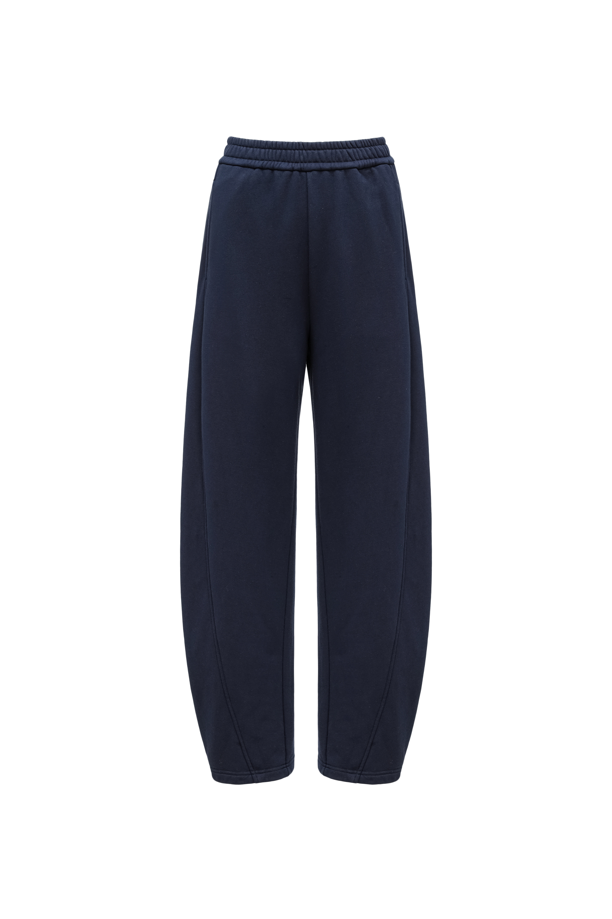 Curved Hem Athletic Sweatpants