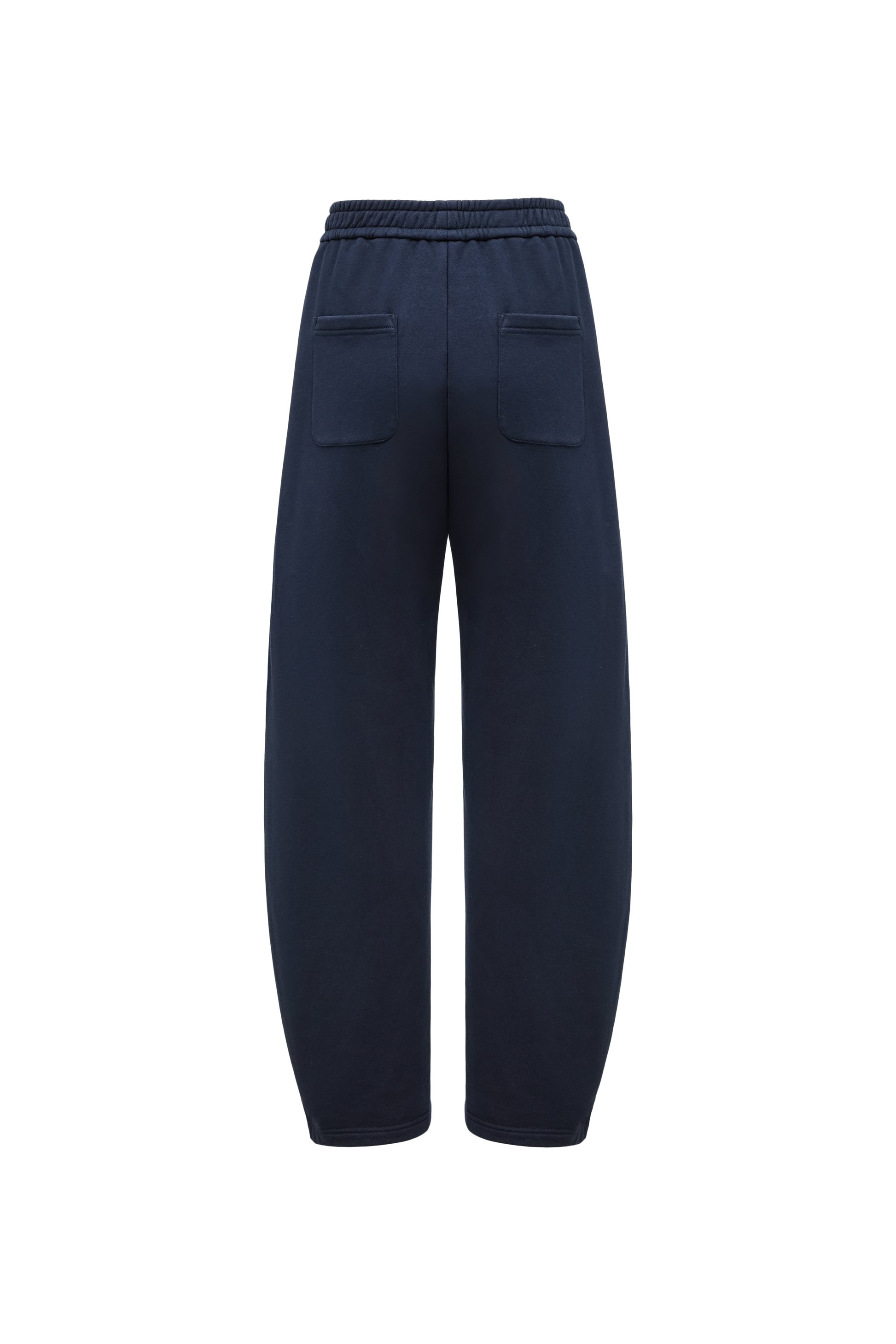 Curved Hem Athletic Sweatpants