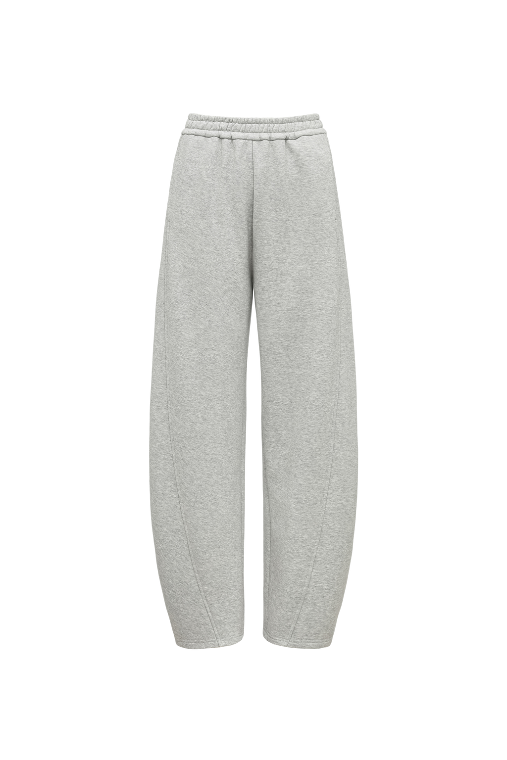 Curved Hem Athletic Sweatpants