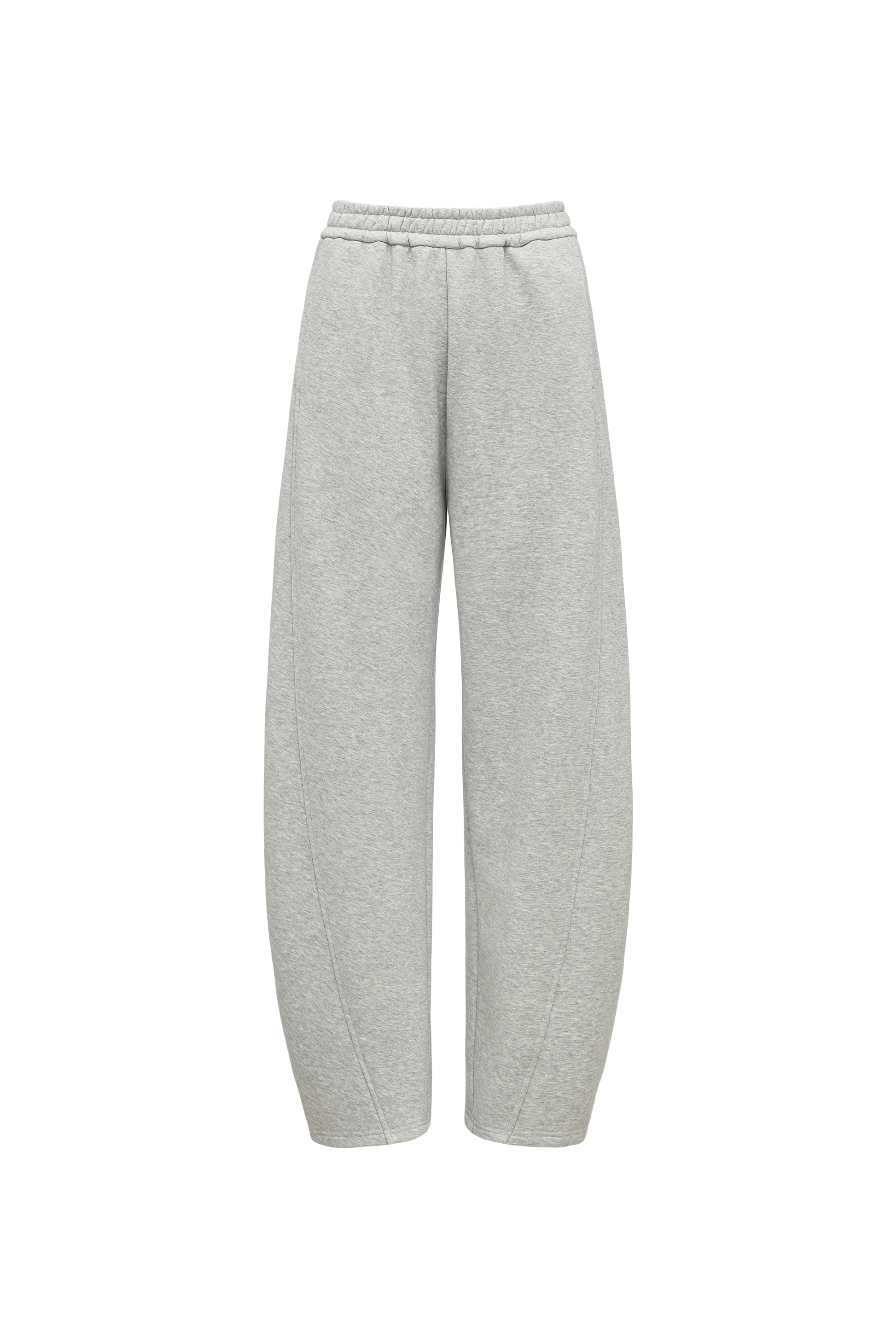Curved Hem Athletic Sweatpants