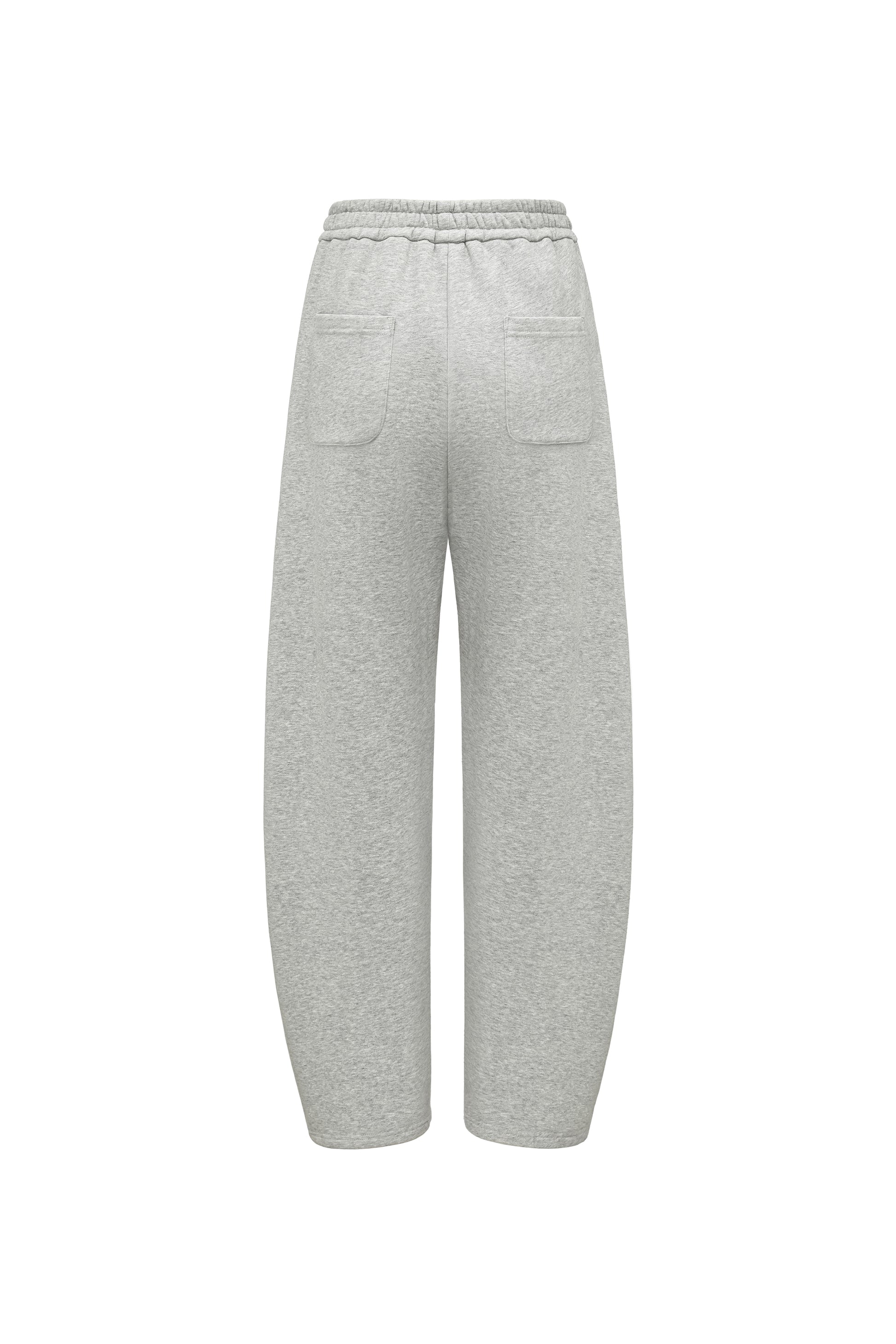 Curved Hem Athletic Sweatpants