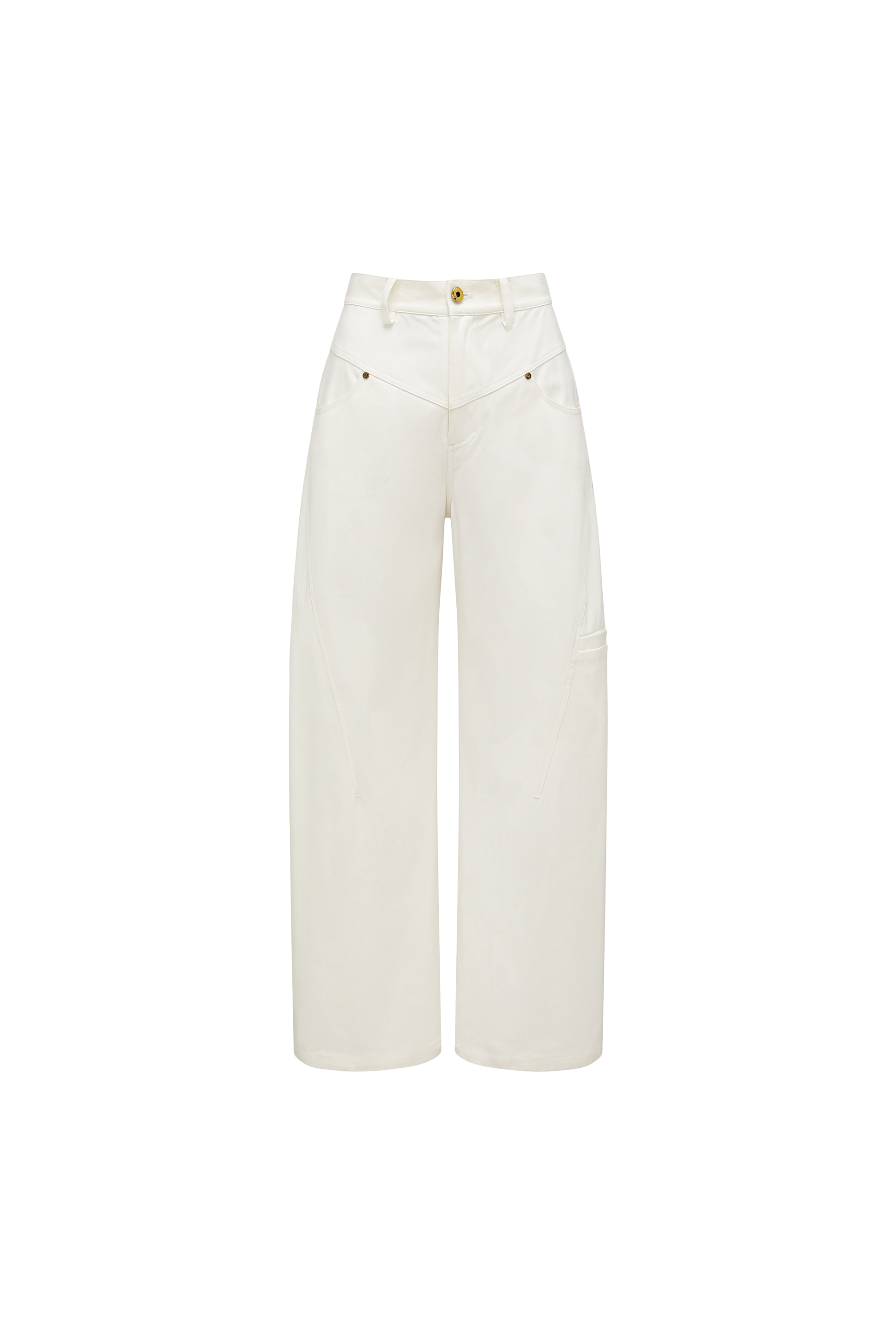 Scimitar Sihouette Wide-Leg Pants