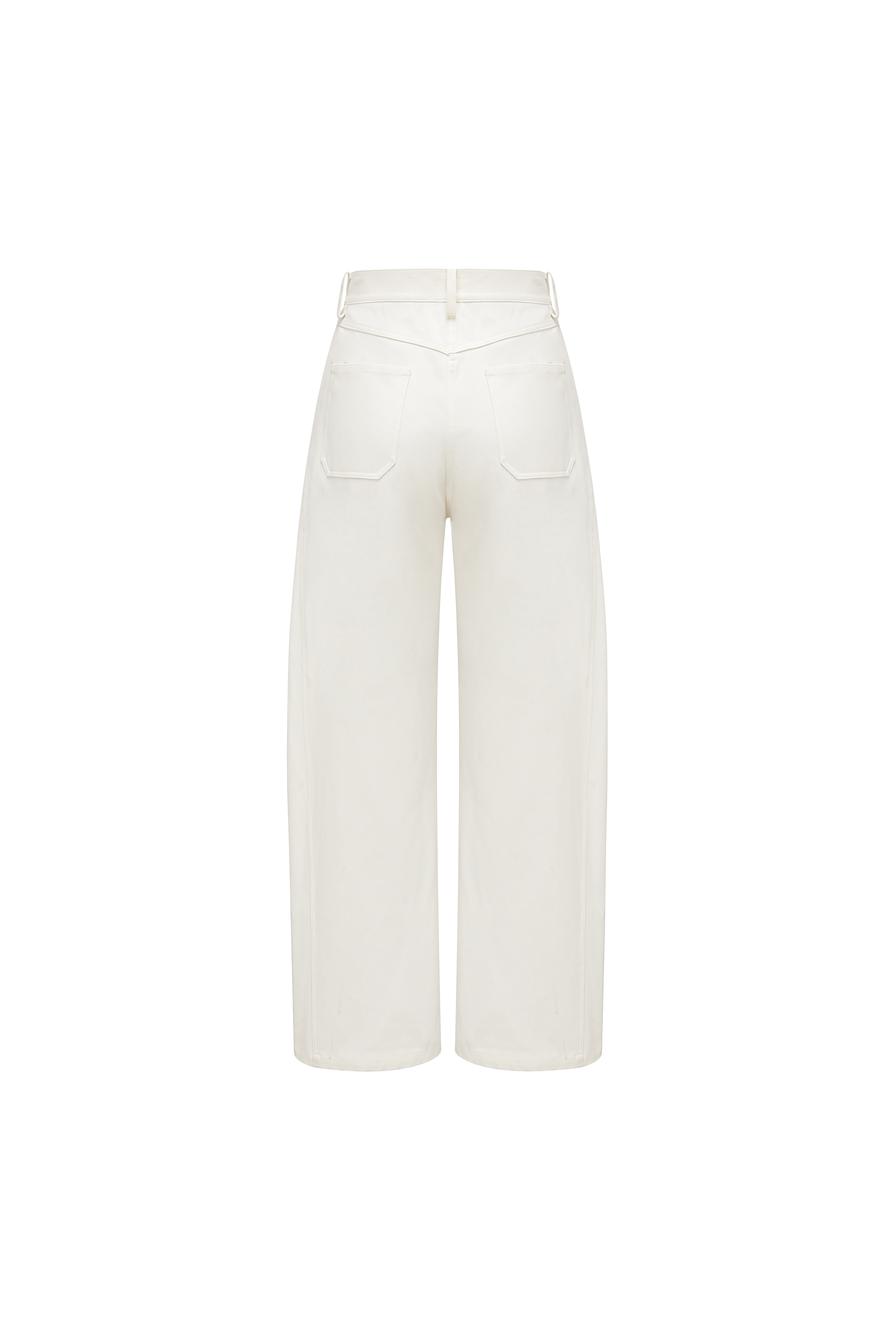 Scimitar Sihouette Wide-Leg Pants