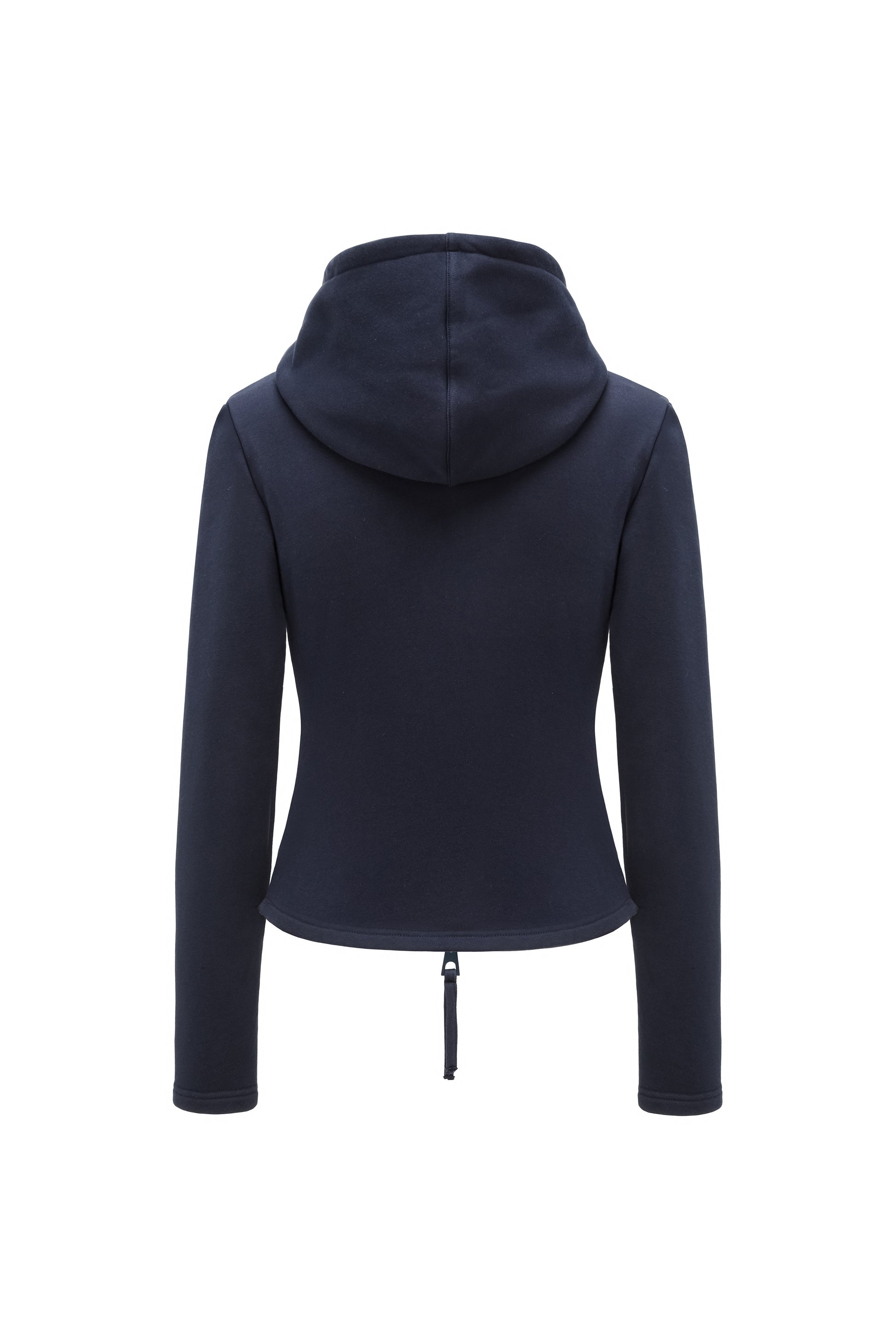Zip-Front Hooded Sweatshirt Jacket